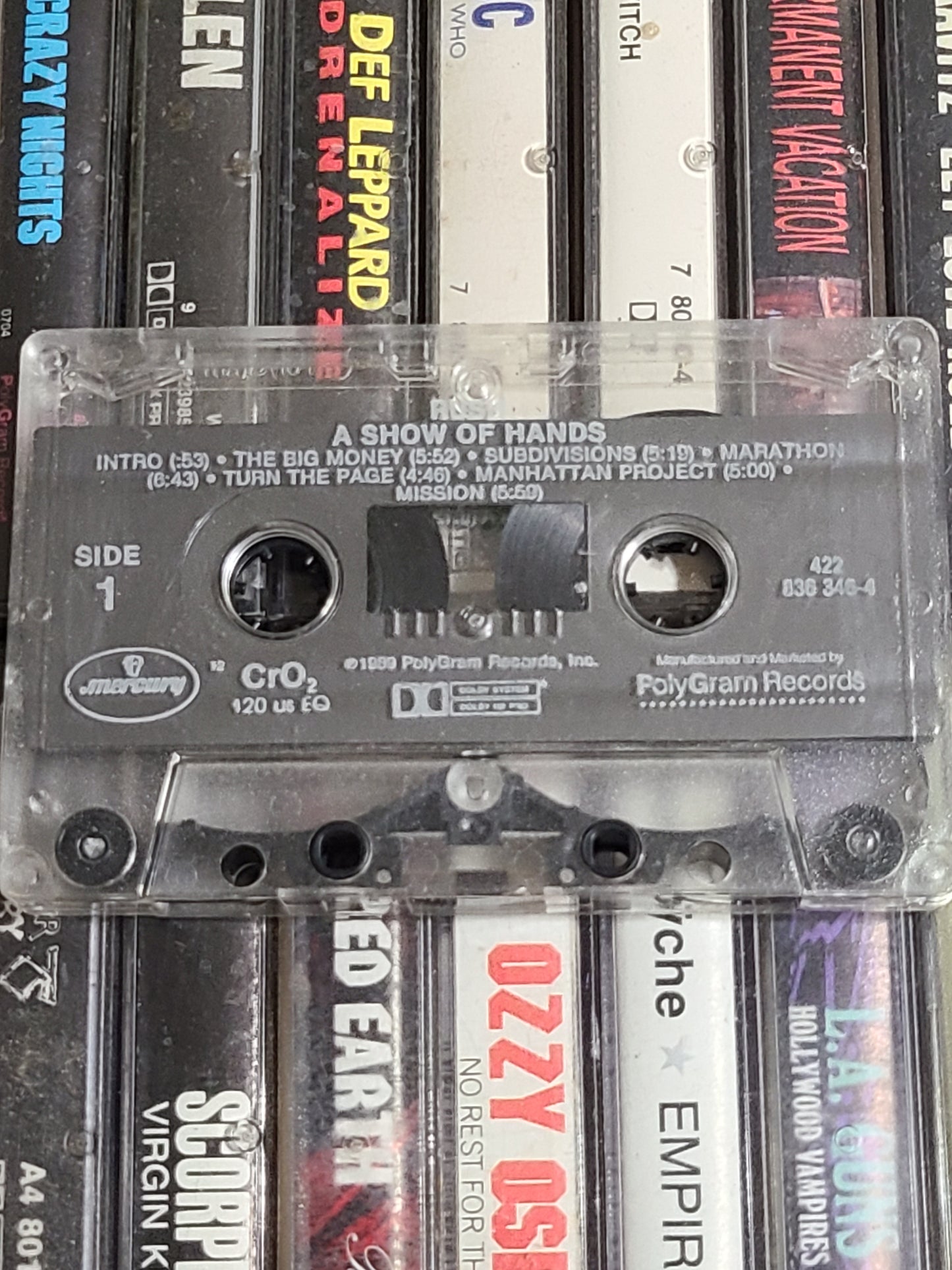 Rush A Show Of Hands Cassette Rock