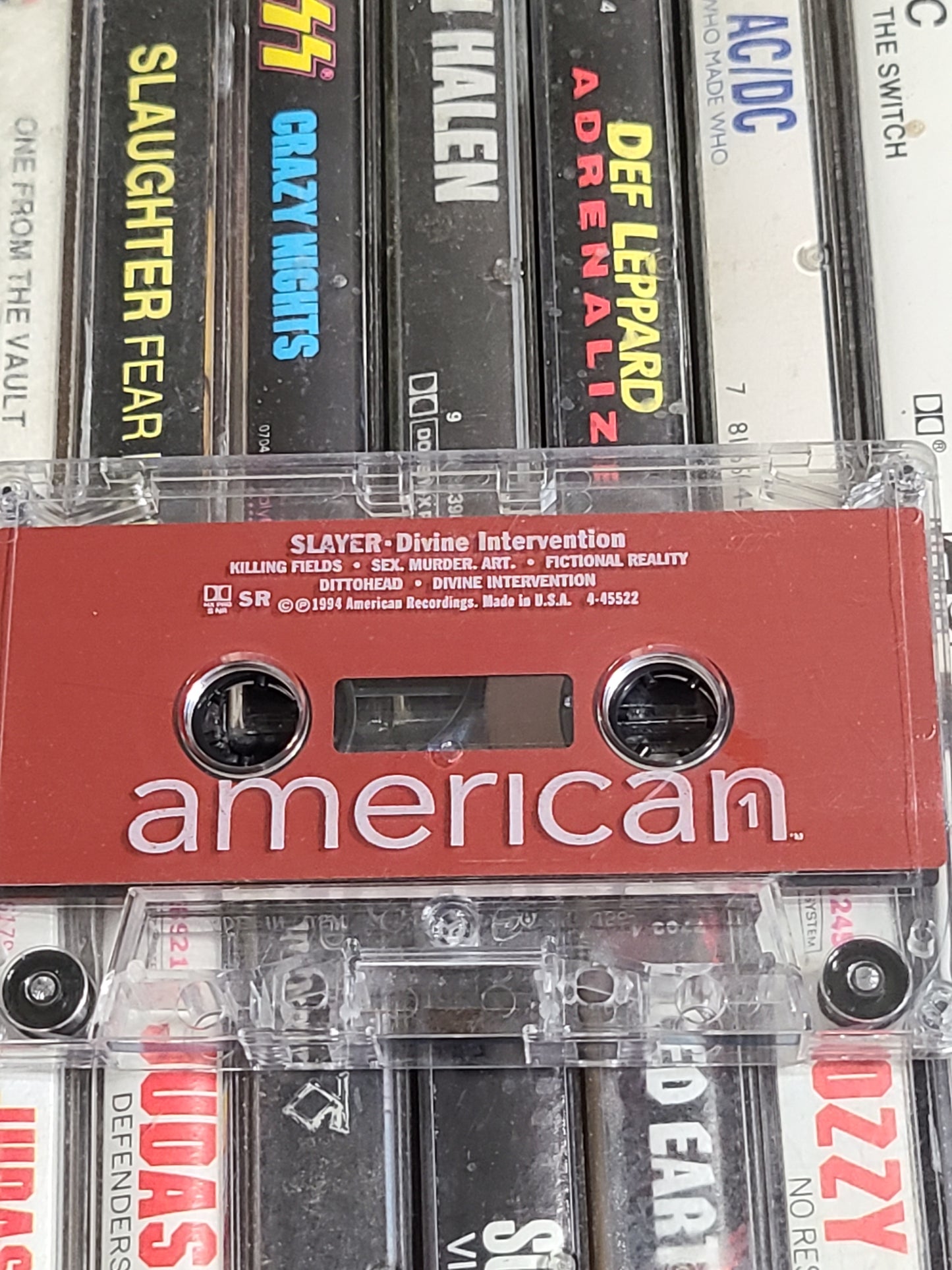Slayer Divine Intervention Cassette Tape Metal