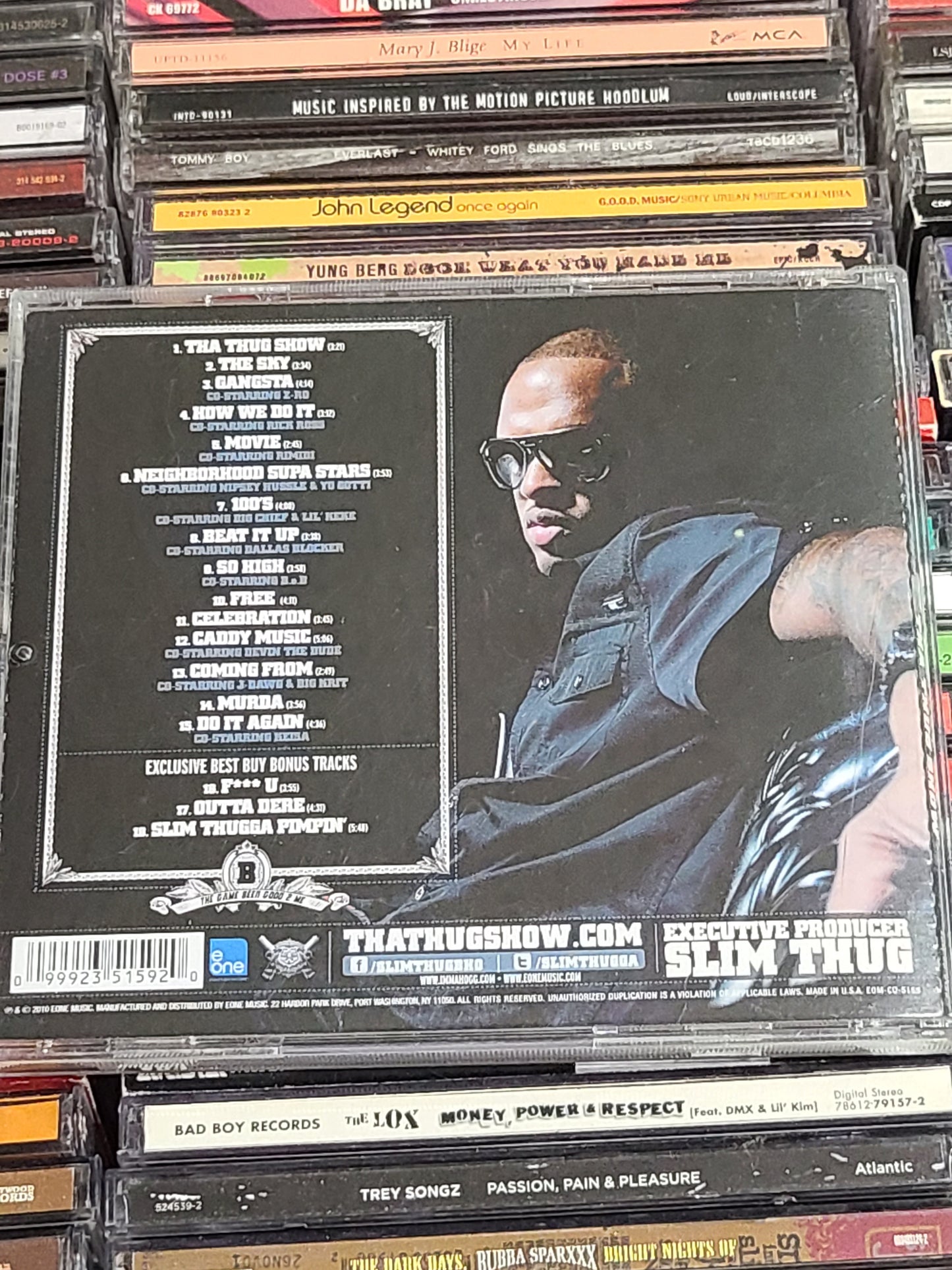 Slim Thug Tha Thug Show CD Rick Ross Nipsey Hussle Yo Gotti Devin The Dude