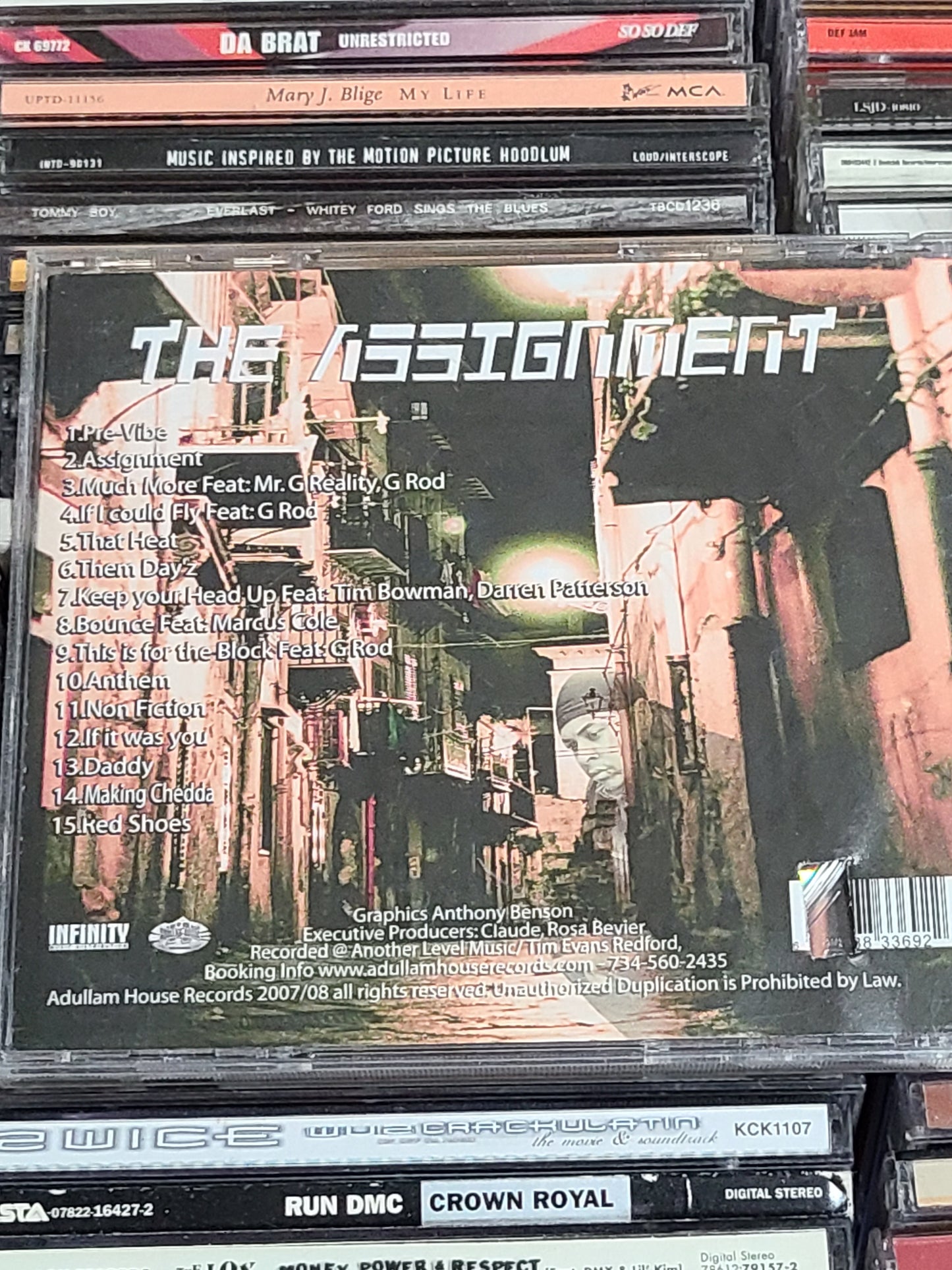 B.I.G Shadow The Assignment CD BIG Rap Mr G Reality OOP HTF