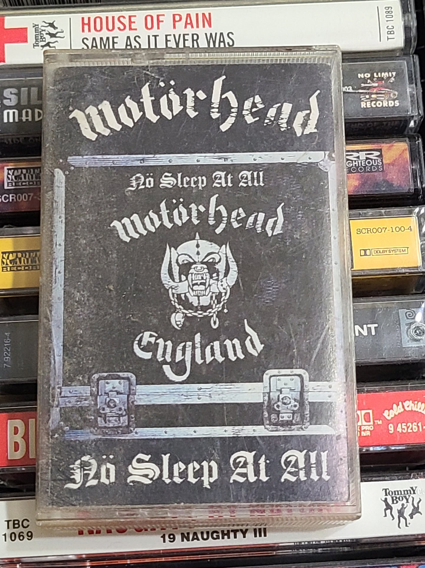Motorhead No Sleep At All Cassette Tape