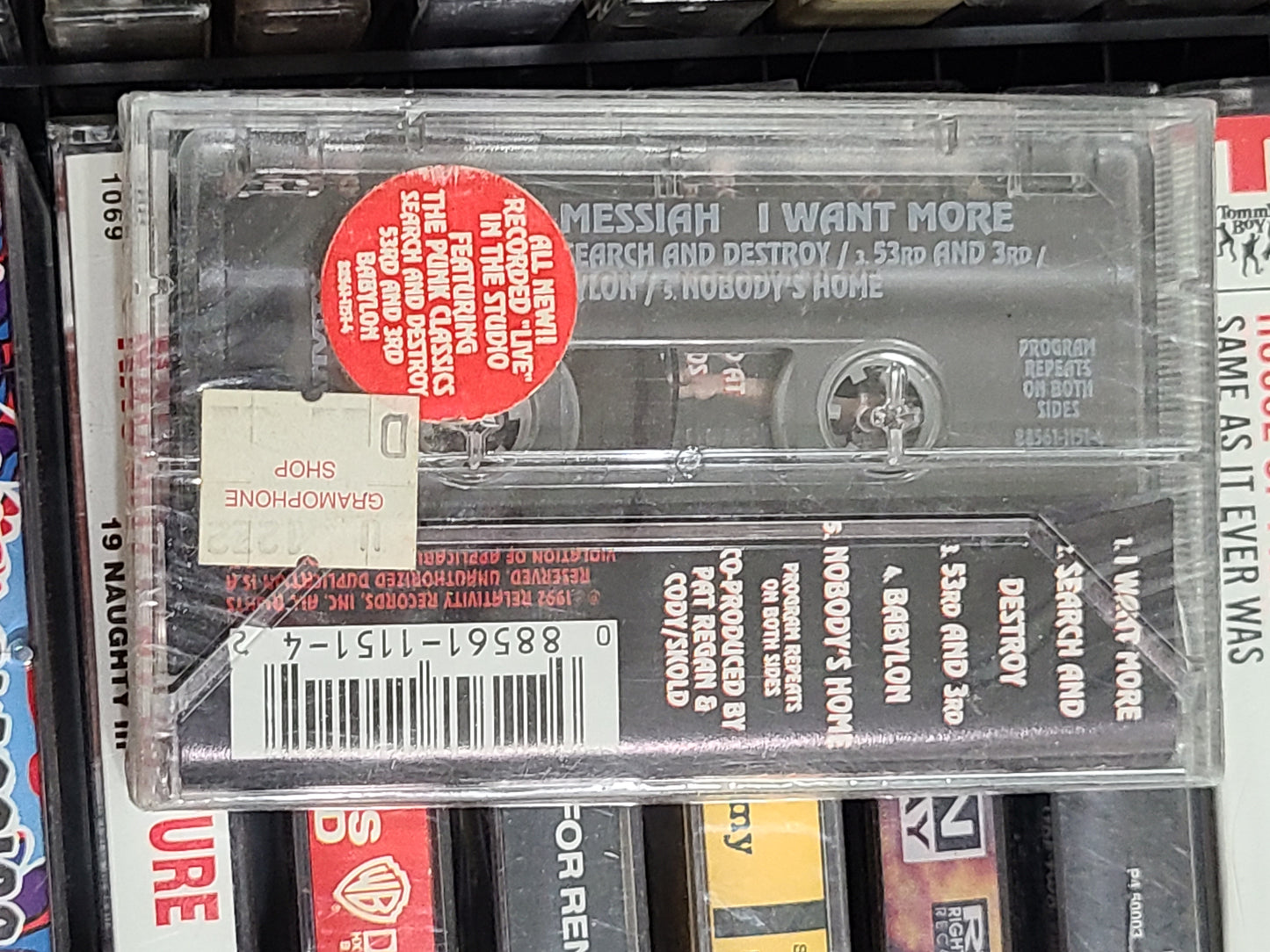 Shotgun Messiah I Want More Cassette EP New Sealed