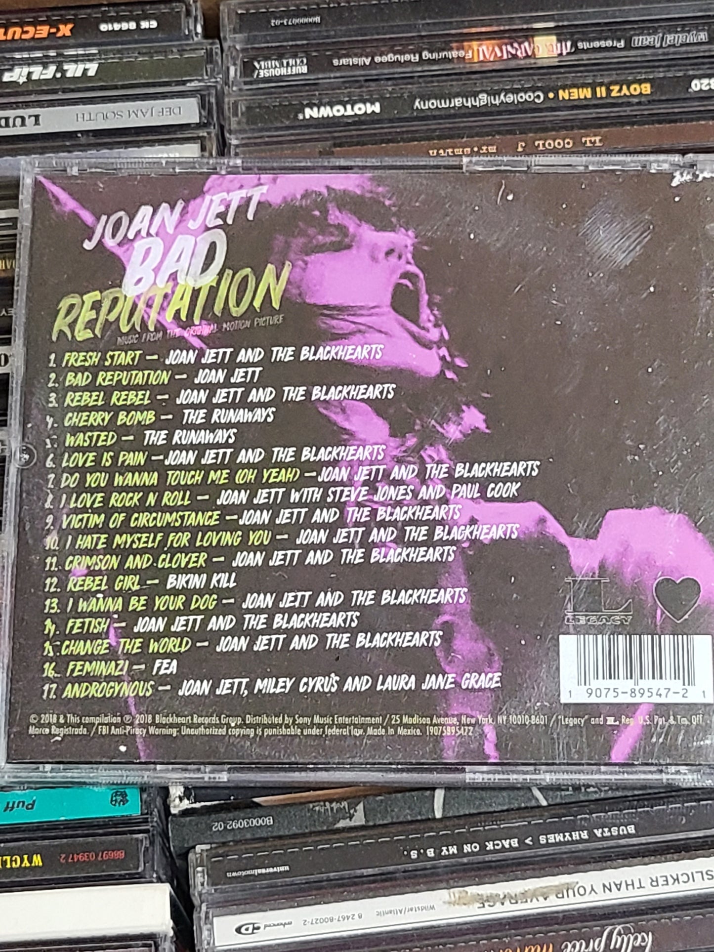 Joan Jett Bad Reputation Soundtrack CD Miley Cyrus