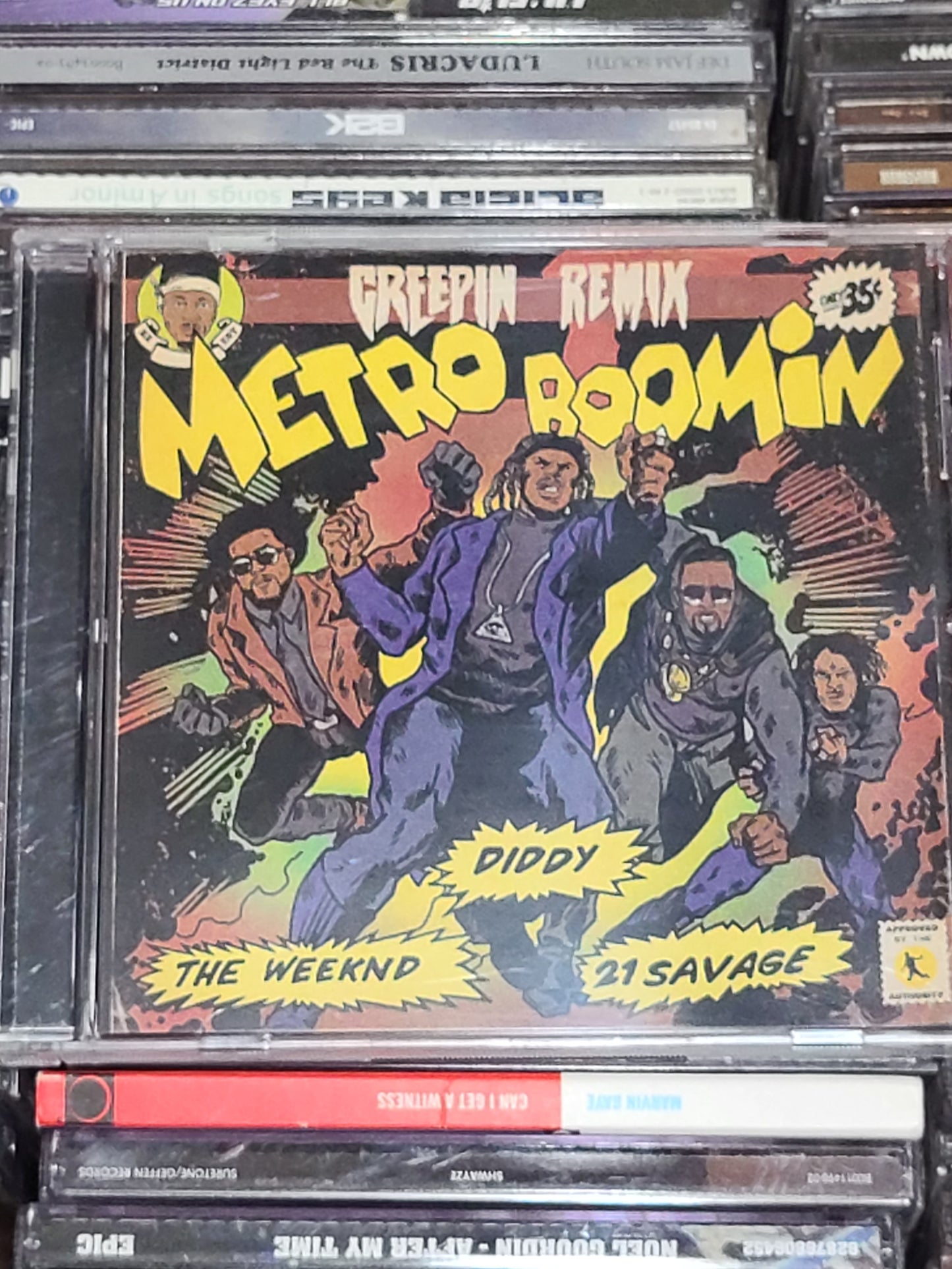 Metro Boomin Creepin' Remix CD Weeknd Diddy Rare HTF OOP Limited Edition Single