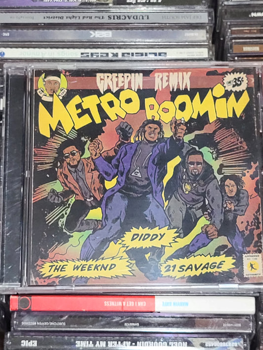 Metro Boomin Creepin' Remix CD Weeknd Diddy Rare HTF OOP Limited Edition Single