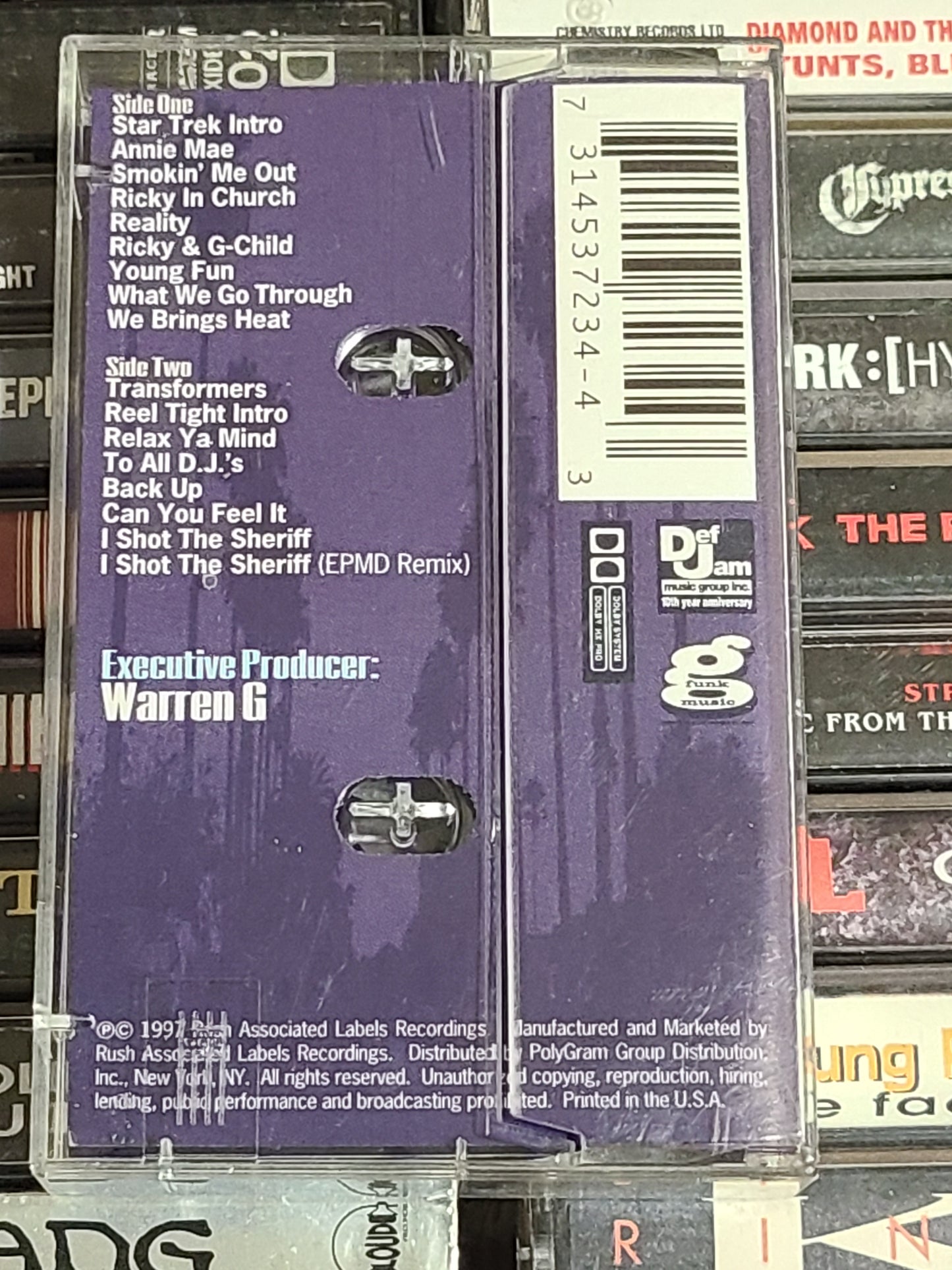 Warren G Take a Look Over Your Shoulder  Cassette Tape Album  Def Jam