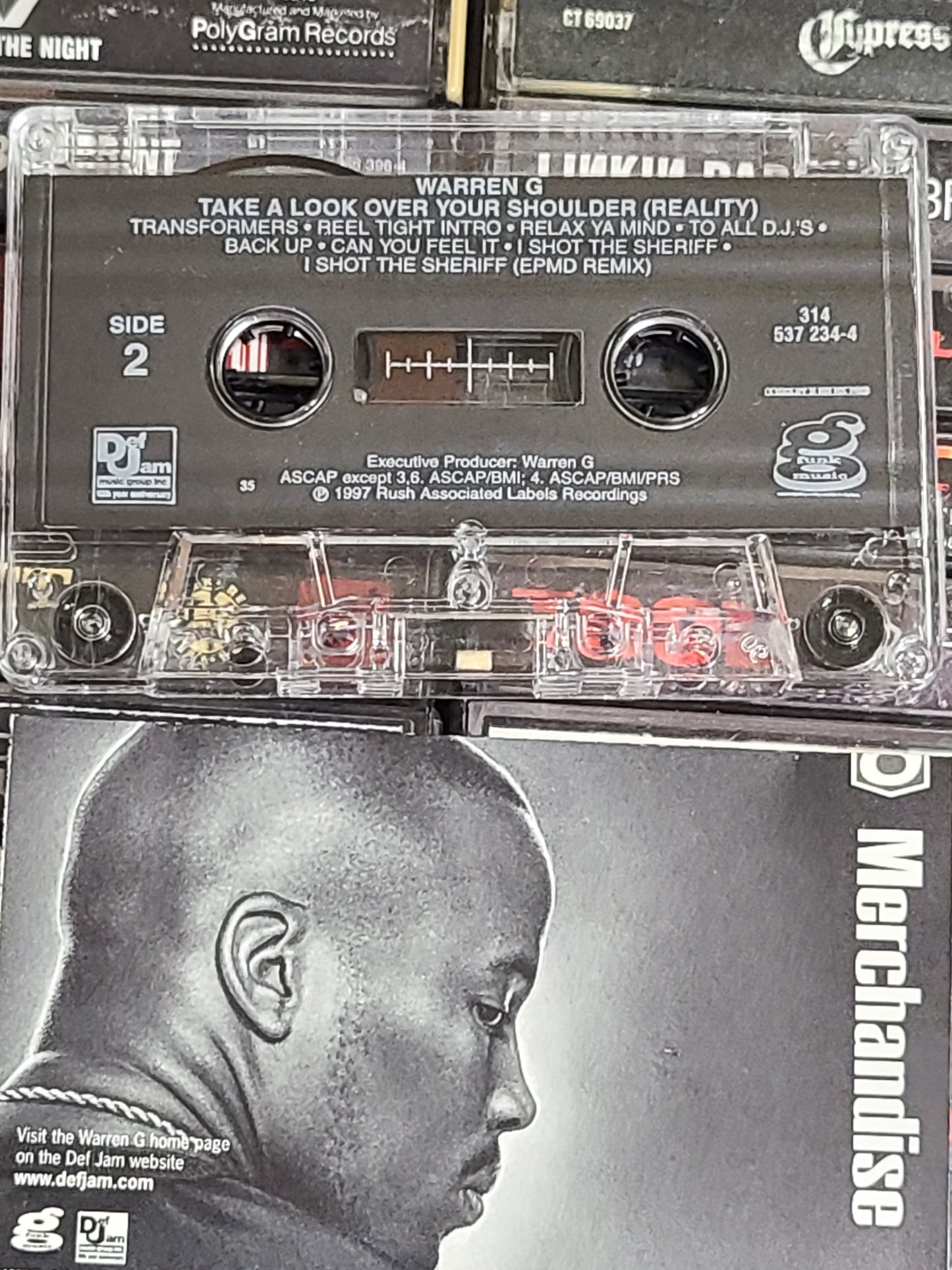 Warren G Take a Look Over Your Shoulder  Cassette Tape Album  Def Jam