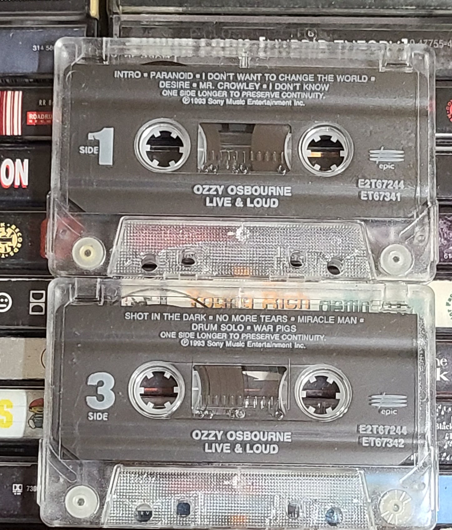 Ozzy Osbourne Live & Loud 2 Cassette Set Rare HTF OOP