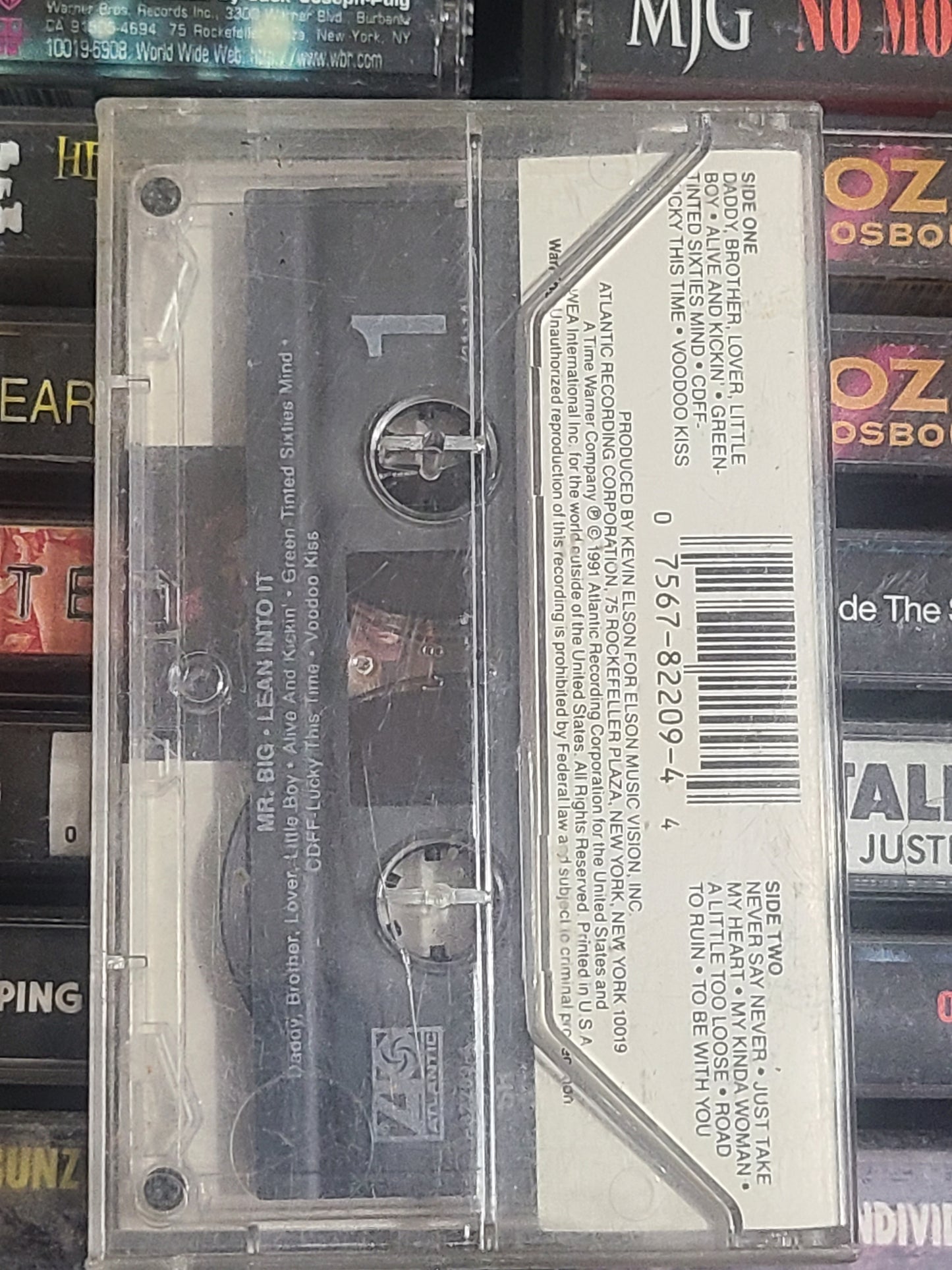 Mr. Big Lean Into It Cassette Tape