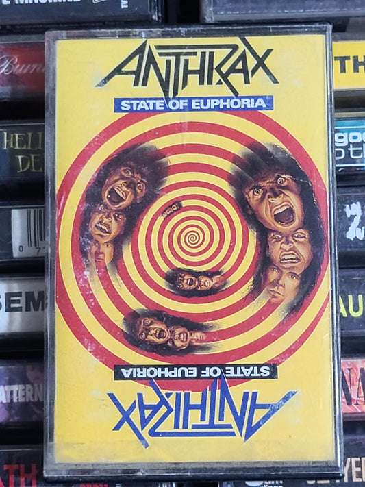 Anthrax State of Euphoria Cassette Tape
