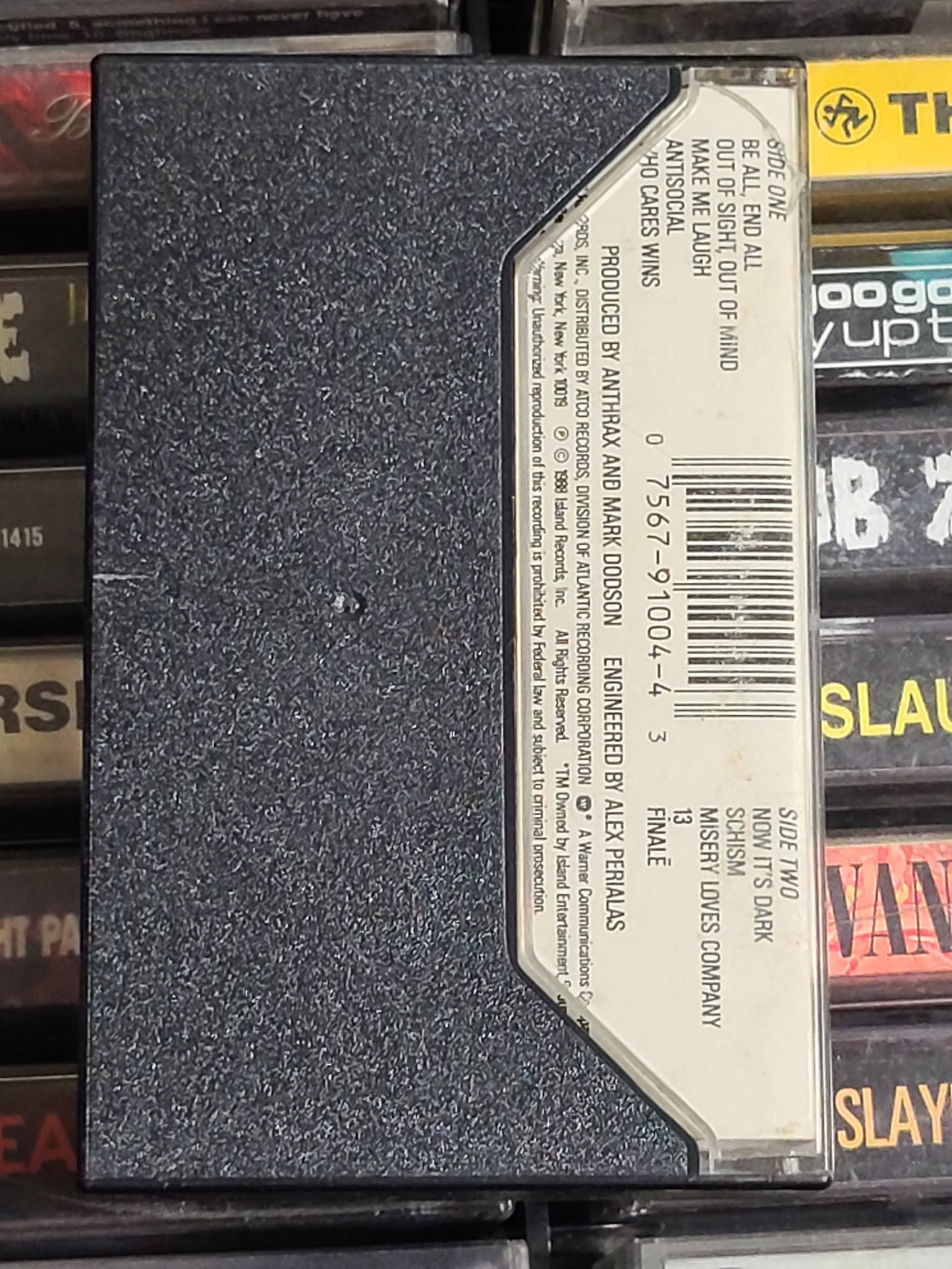 Anthrax State of Euphoria Cassette Tape