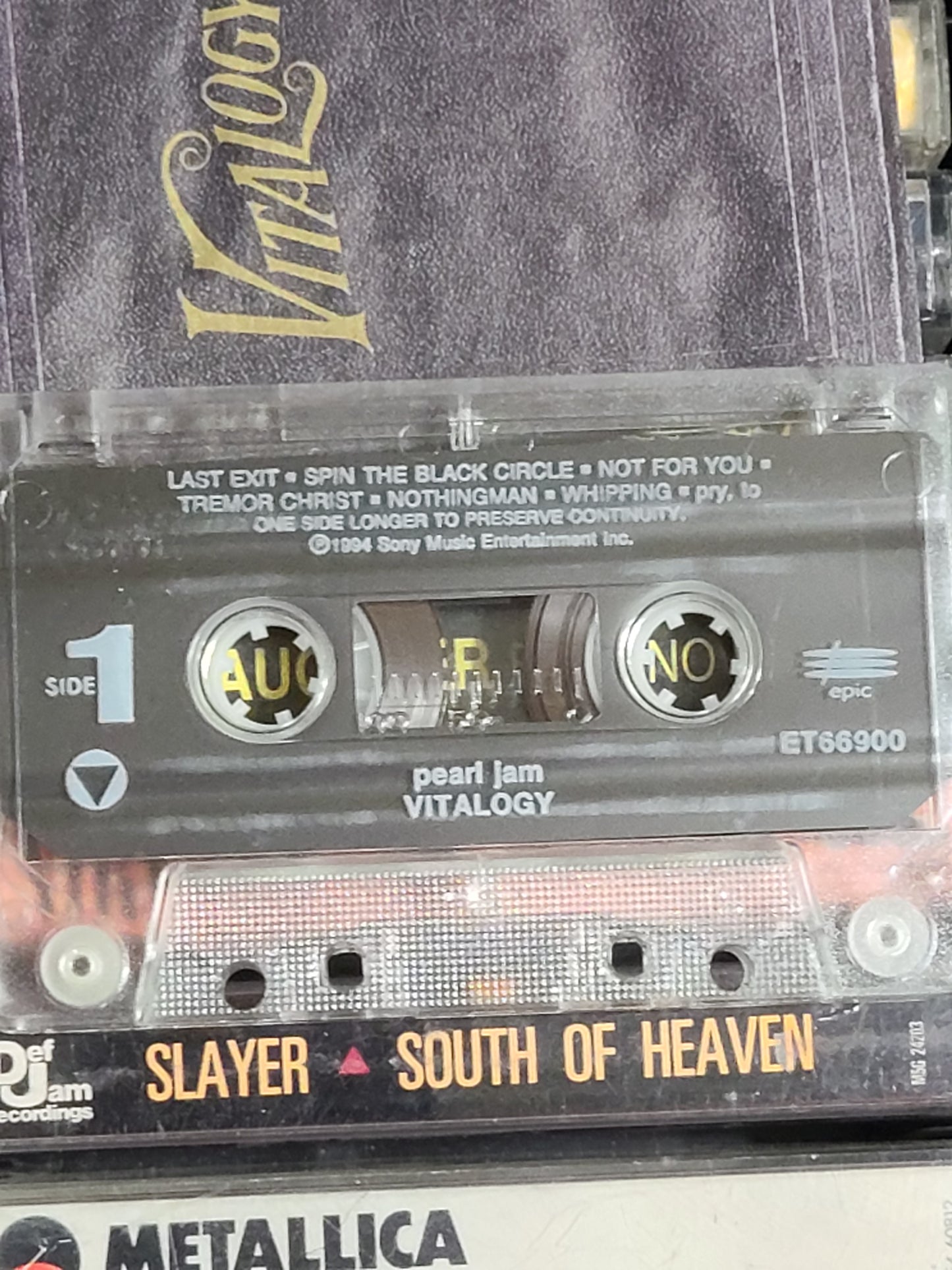 Pearl Jam Vitalogy Cassette Tape Grunge Rock
