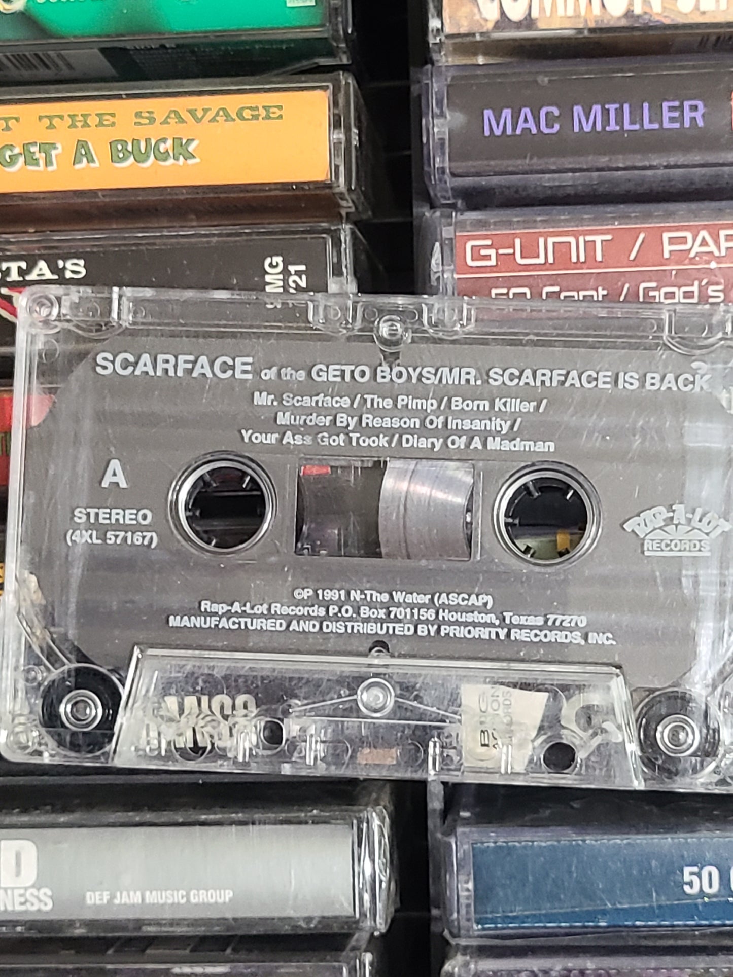 Scarface Mr. Scarface Is Back Cassette Tape Hip Hop Rap Geto Boys