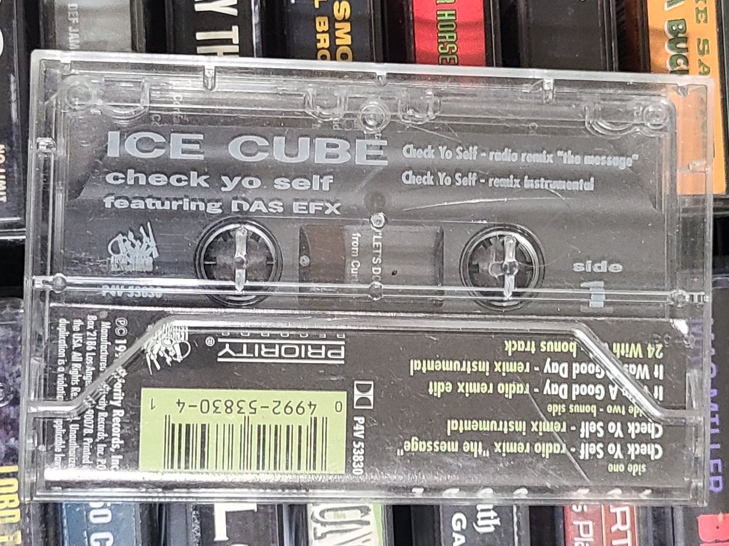 Ice Cube Check Yo Self Hip Hop Cassette Tape