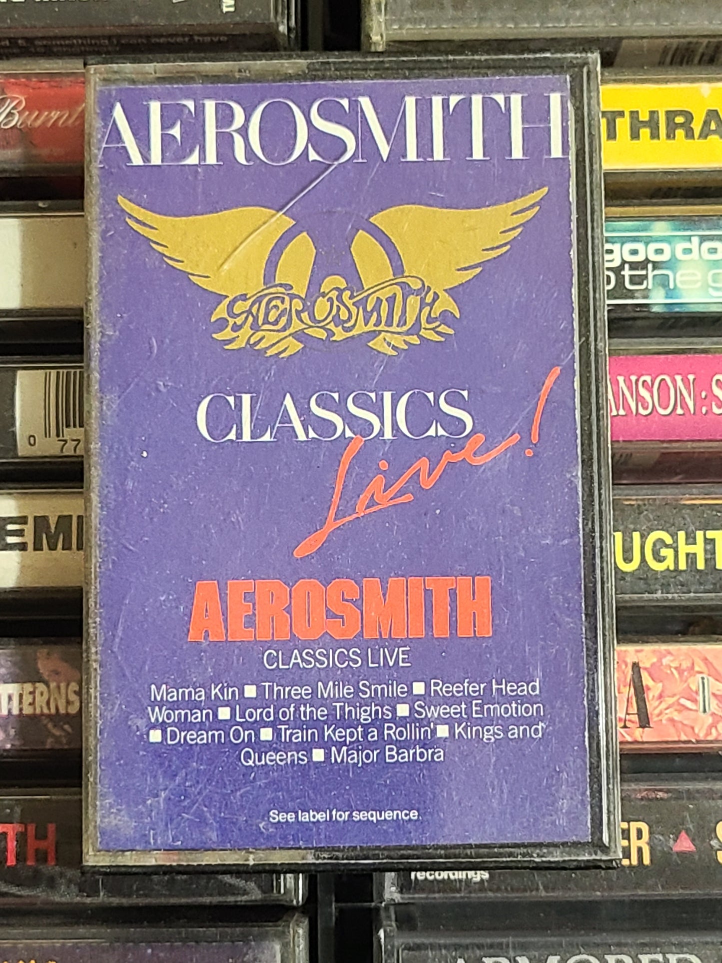 Aerosmith Classics Live Cassette Tape