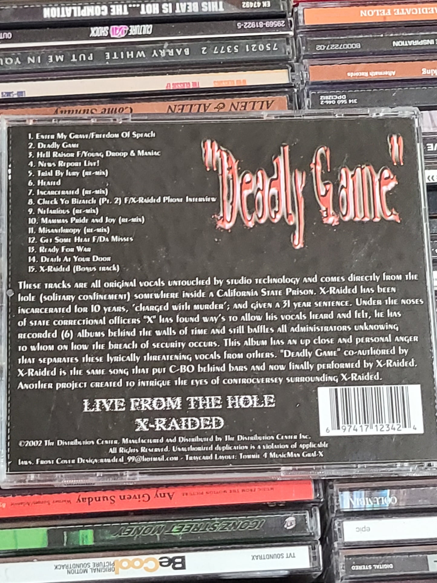 X-Raided – Deadly Game CD C-Bo Rare HTF OOP