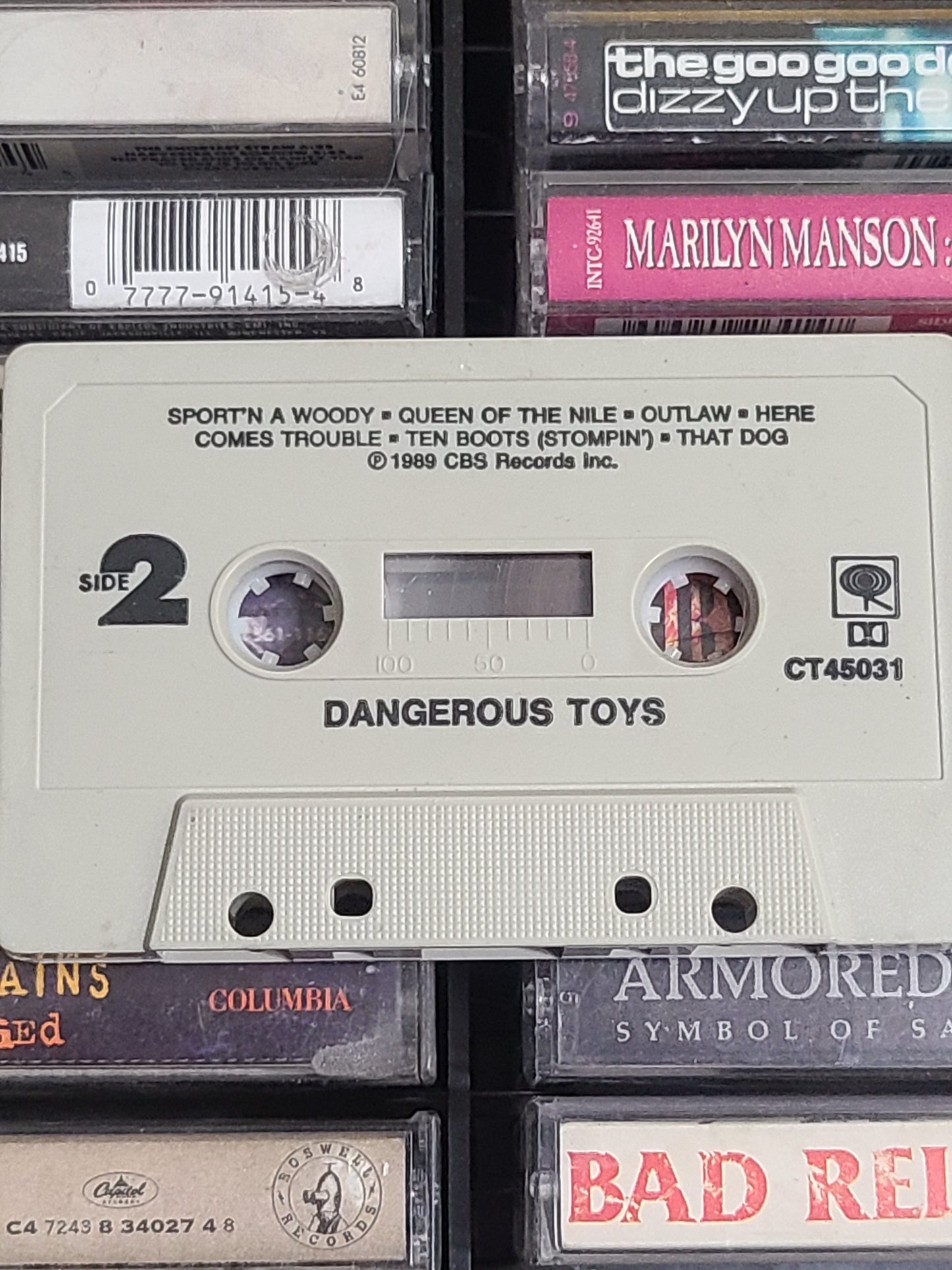 Dangerous Toys Hellacious Arces Cassette Tape