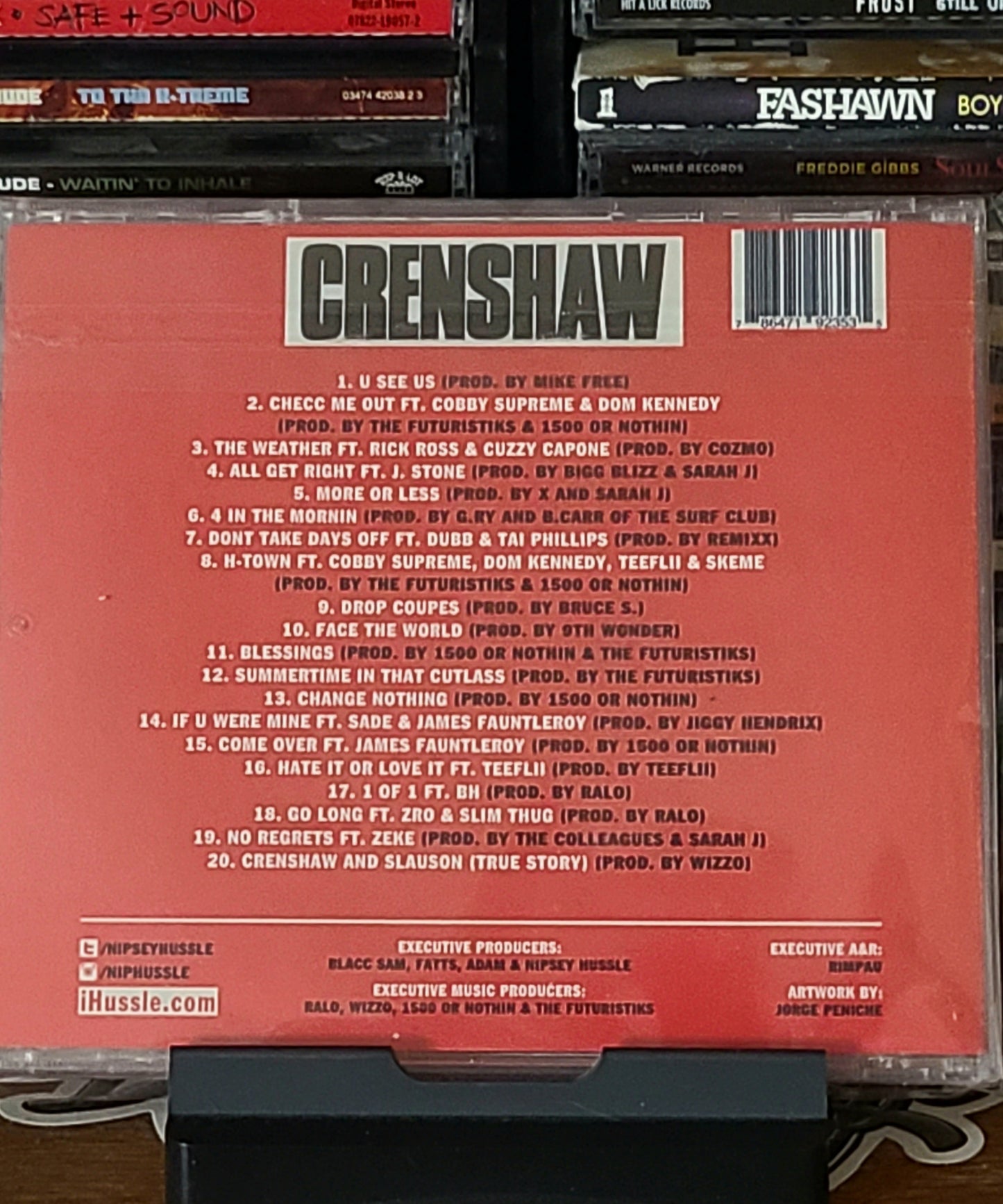 Nipsey Hussle Crenshaw CD New Original Proud 2 Pay Limited Rare HTF OOP