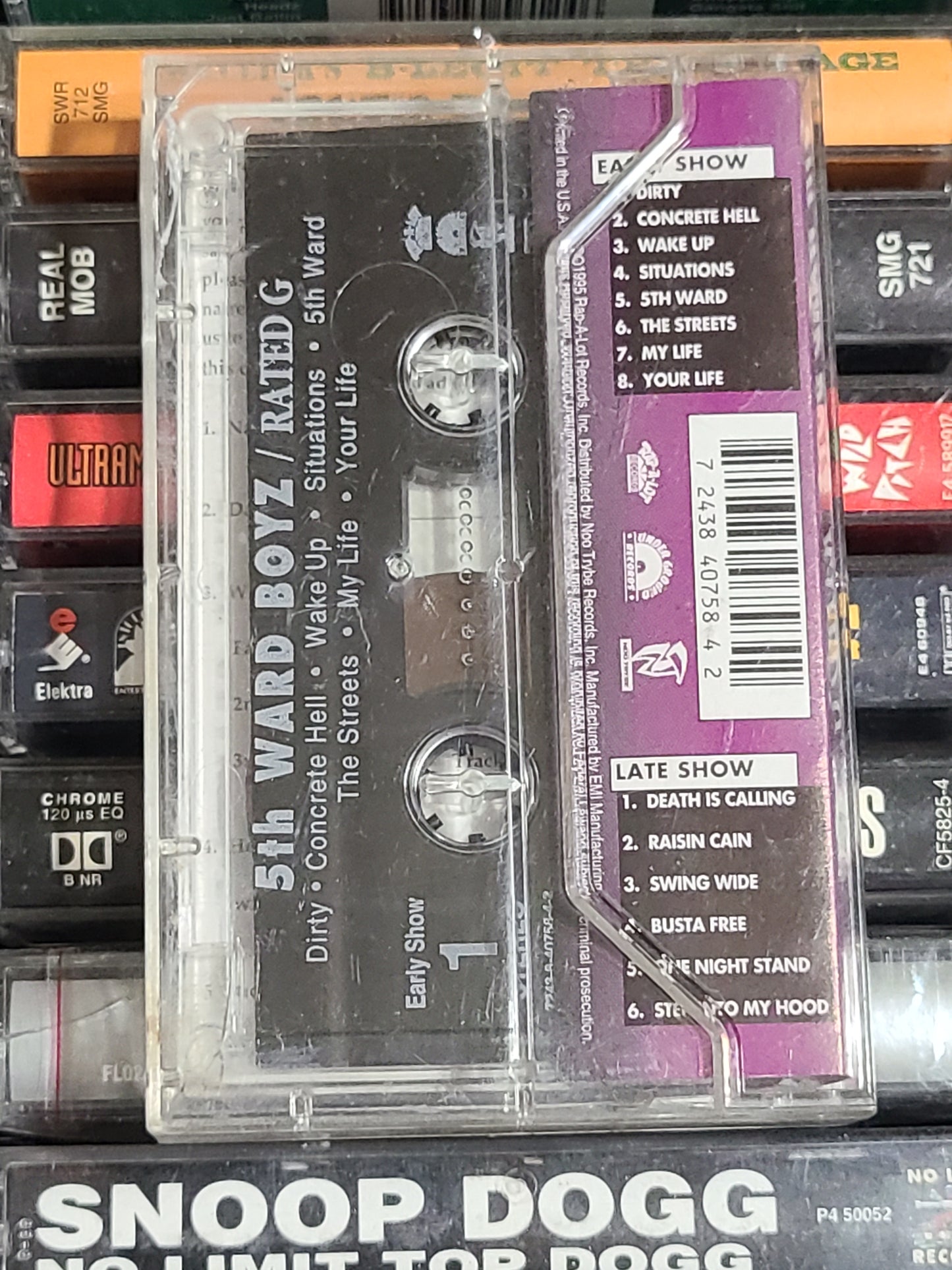 5th Ward Boyz Rated G Cassette Tape Pimp C Flesh Bone Thugs Scarface