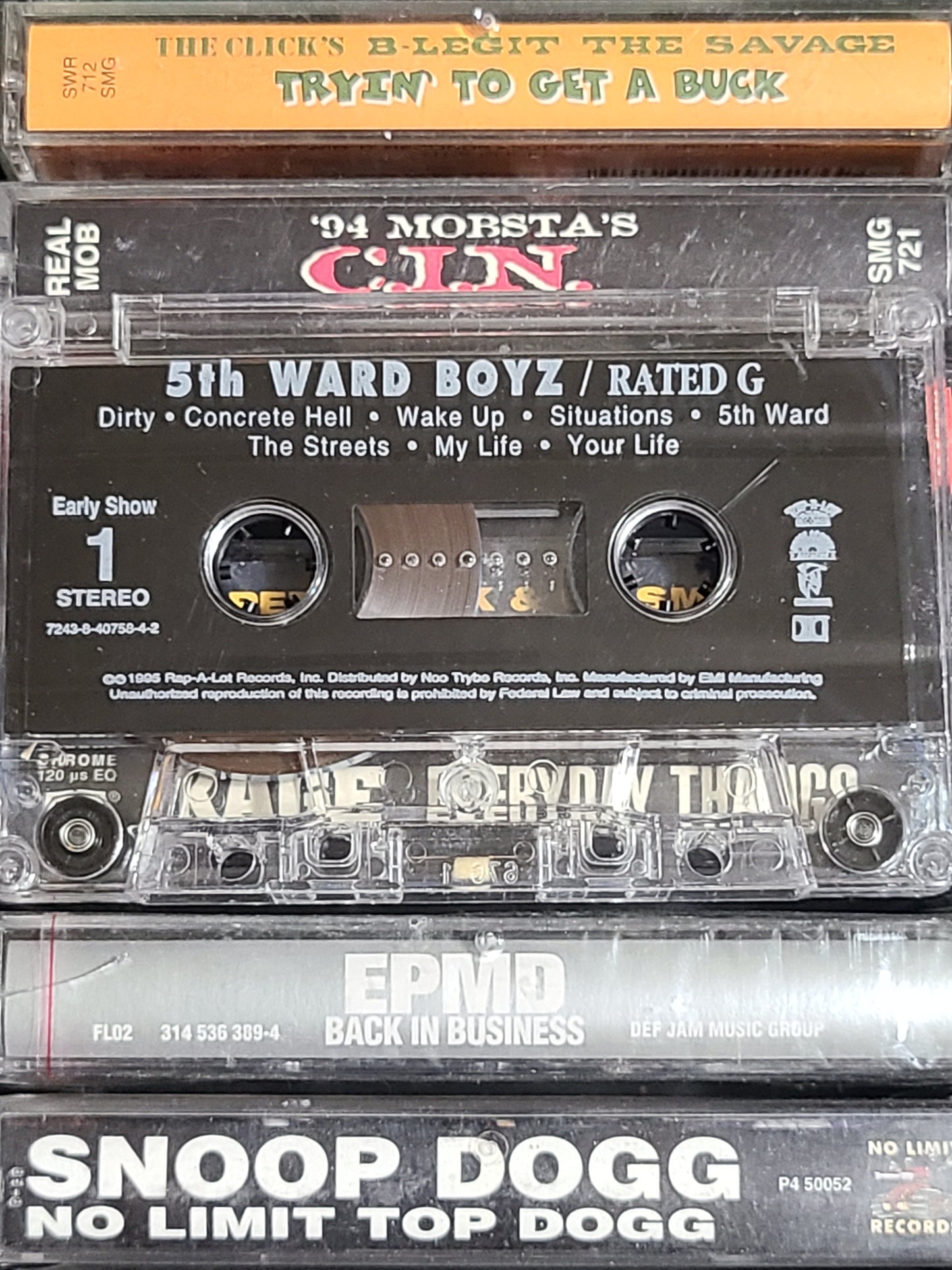 5th Ward Boyz Rated G Cassette Tape Pimp C Flesh Bone Thugs Scarface