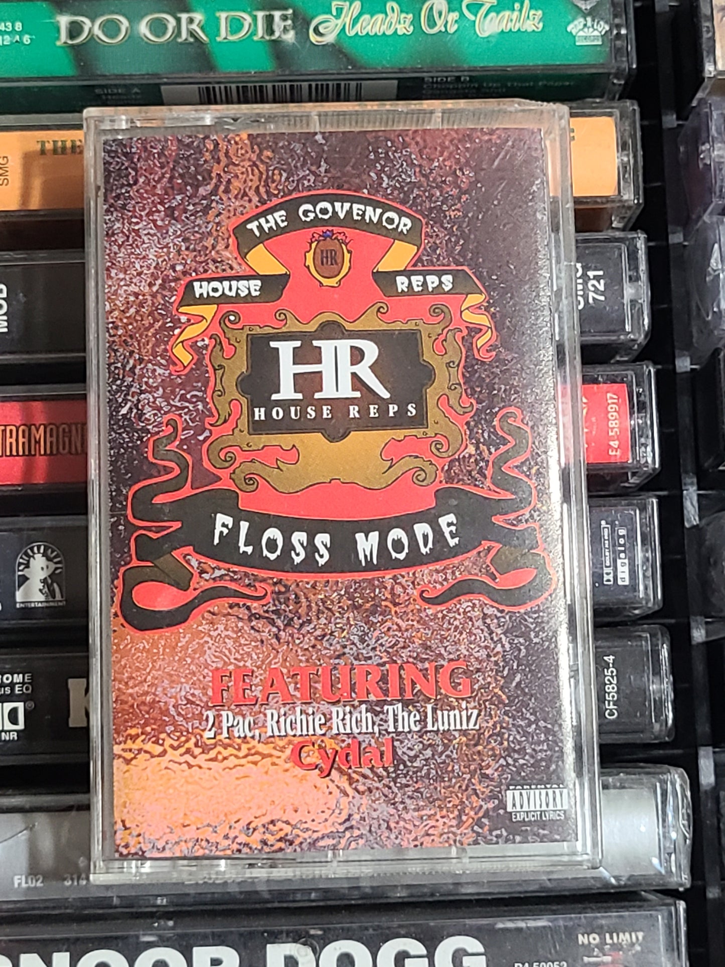The Govenor Floss Mode Cassette 2pac Richie Rich Luniz Rare HTF OOP