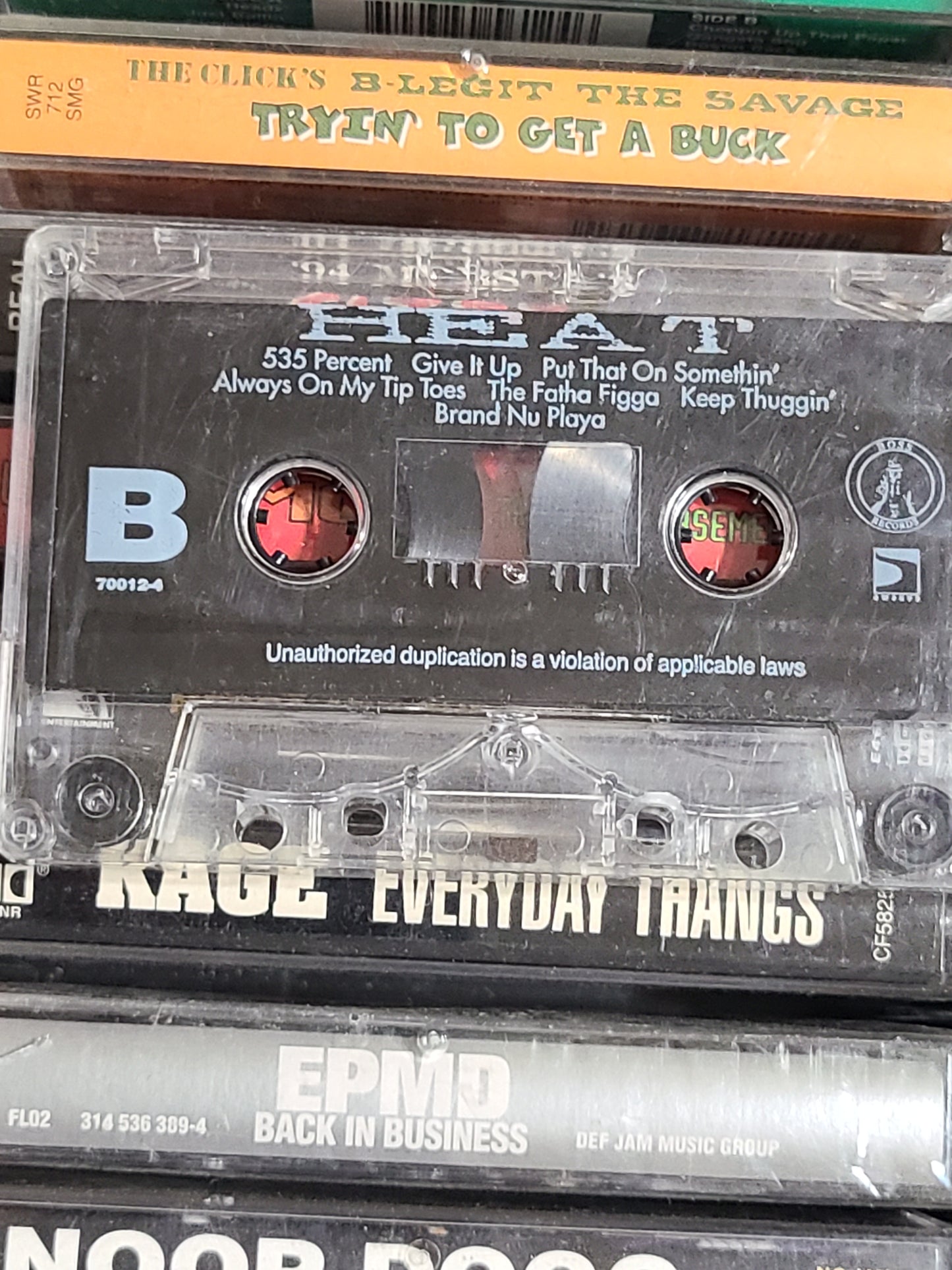 Marvellus & Marcellus Presents Heat Cassette Tape 2Pac Snoop e40 Dru Down