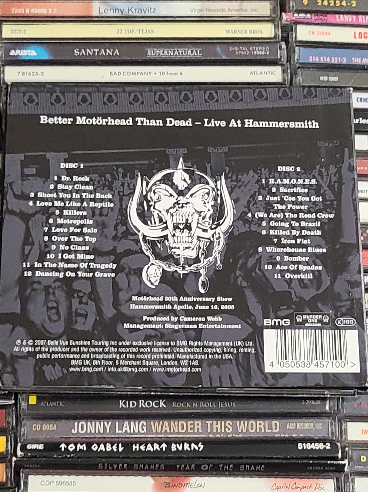 Motorhead - Better Motorhead Than Dead: Live At Hammersmith CD 2 Disc