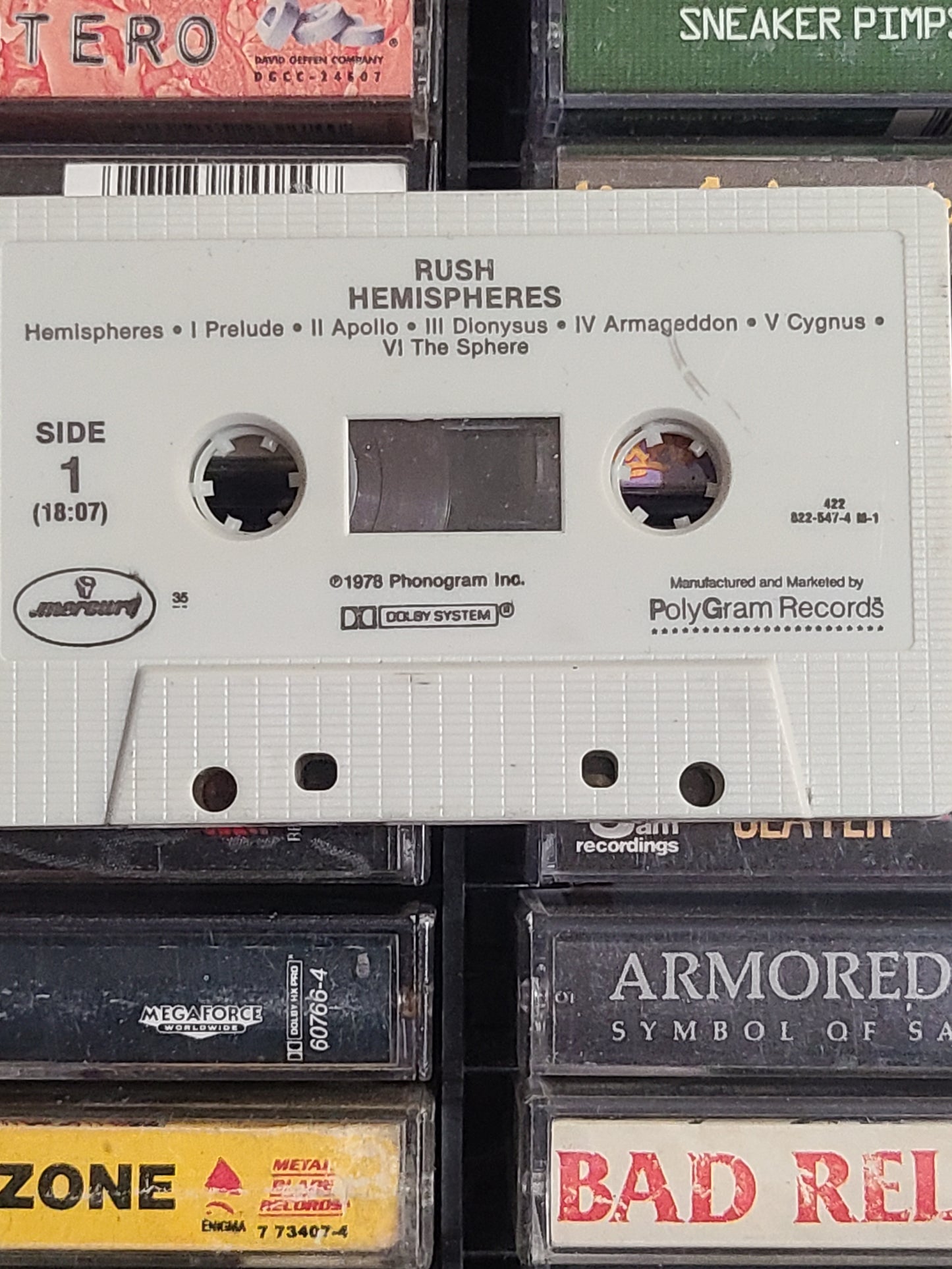 Rush Hemispheres Cassette