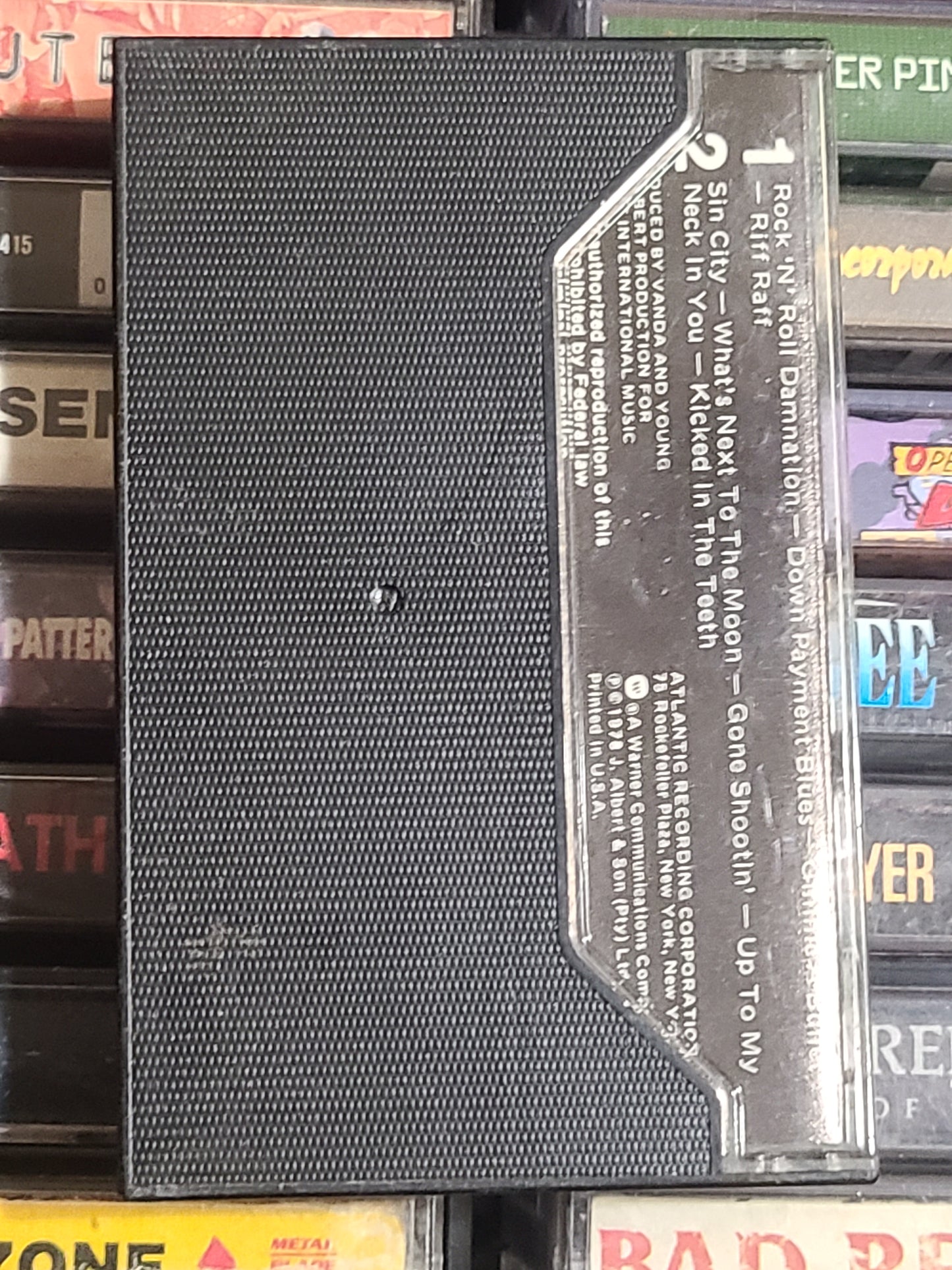 AC/DC Powerage Cassette Tape Metal