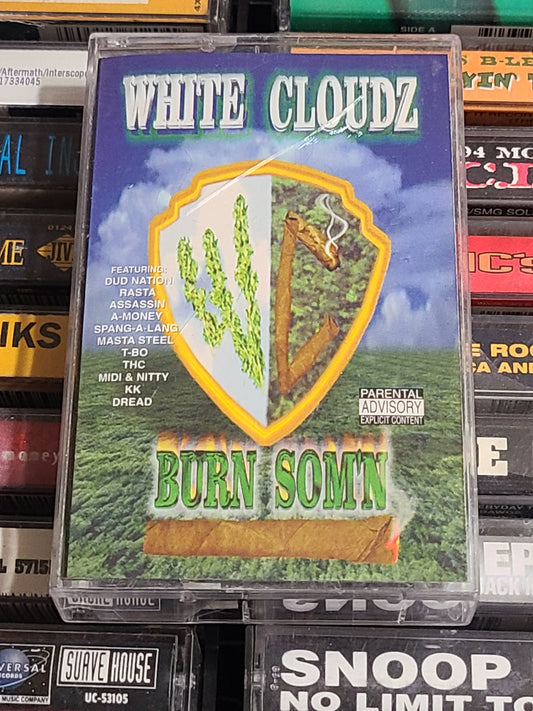 White Cloudz - Burn Somn Cassette Rare HTF OOP Rasta THC