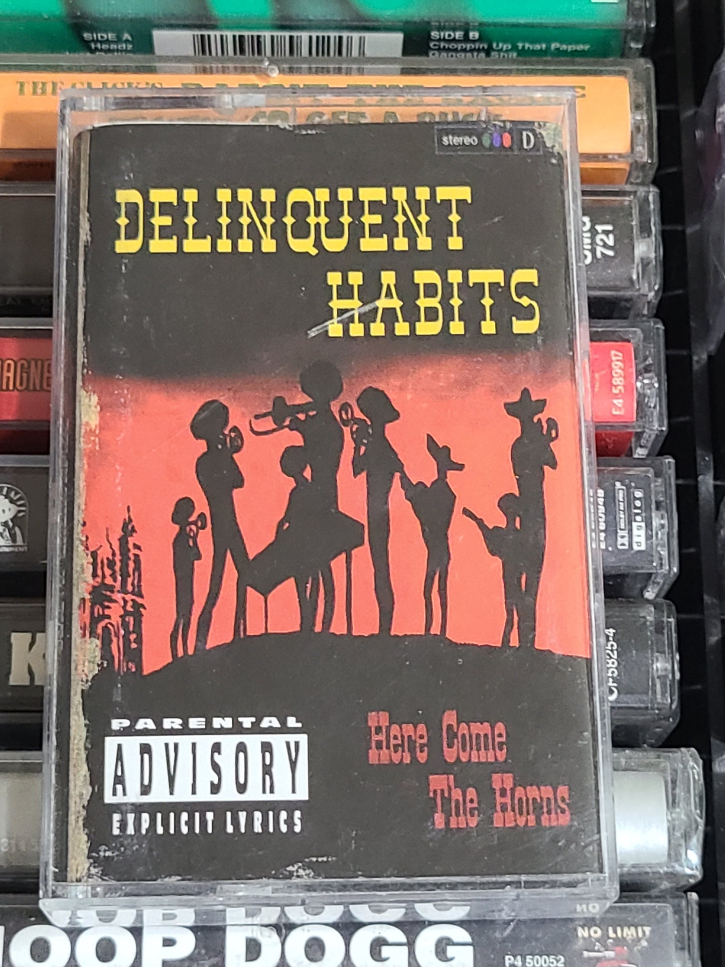 Delinquent Habits Here Come The Horns Cassette Big Pun Rap Rare HTF OOP Sen Dog