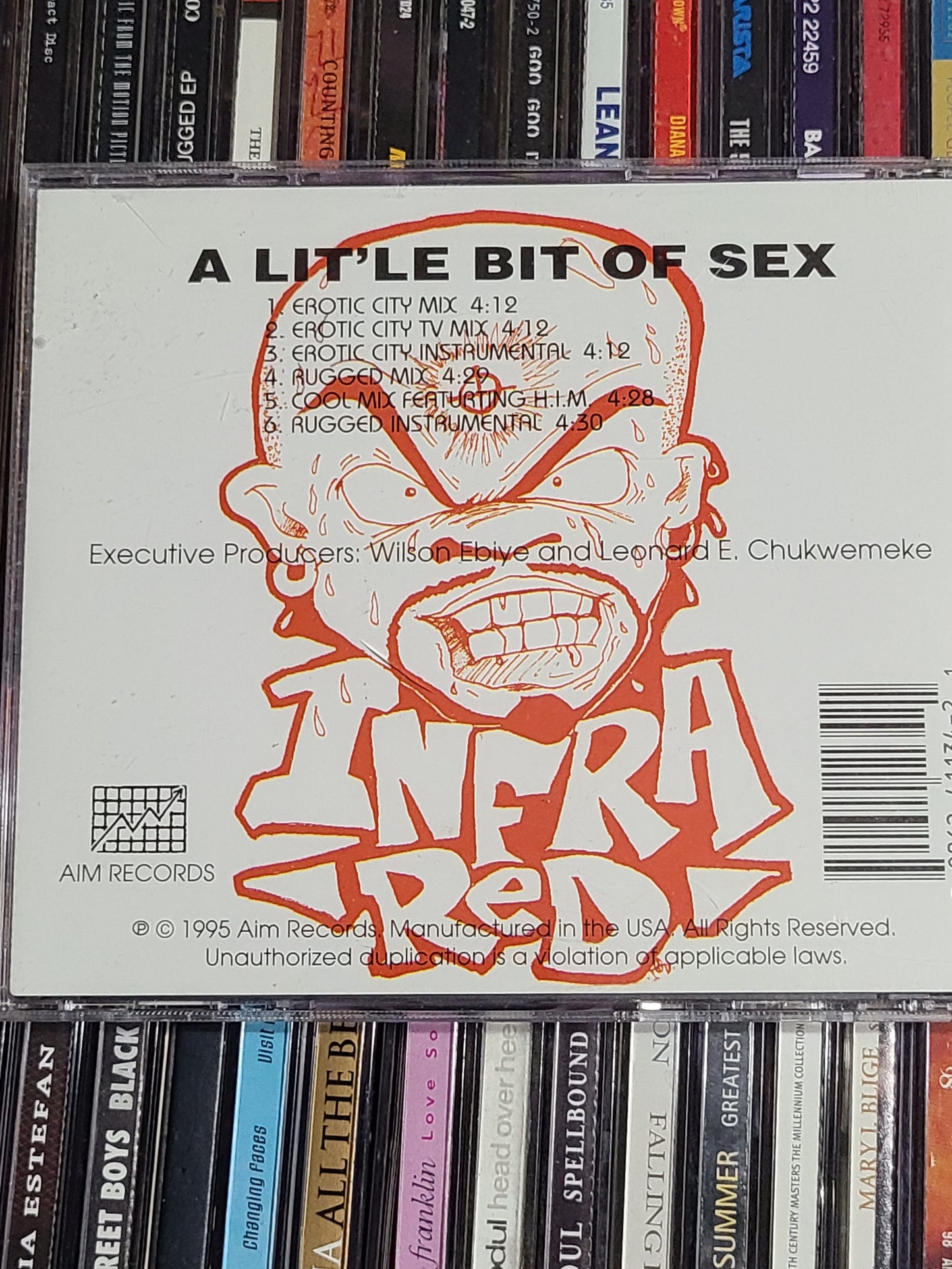Infra-Redd ‎– A Lit'le Bit Of Sex CD Single Rare HTF OOP