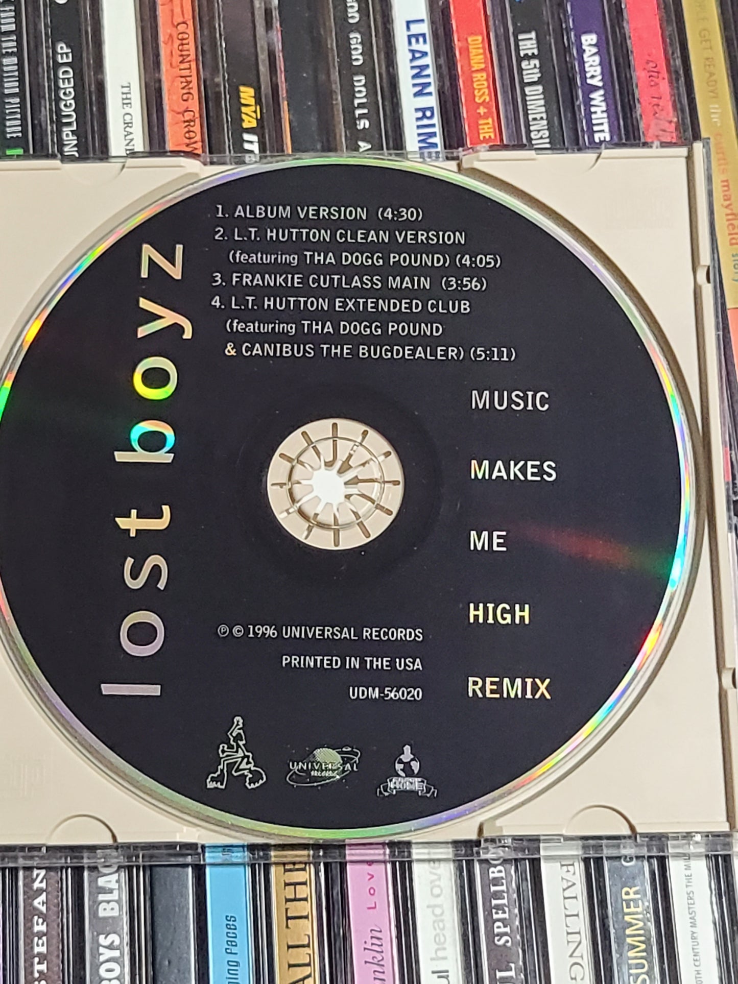 Lost Boyz Music Makes Me High CD Single Dogg Pound LT Hutton Kurupt Daz