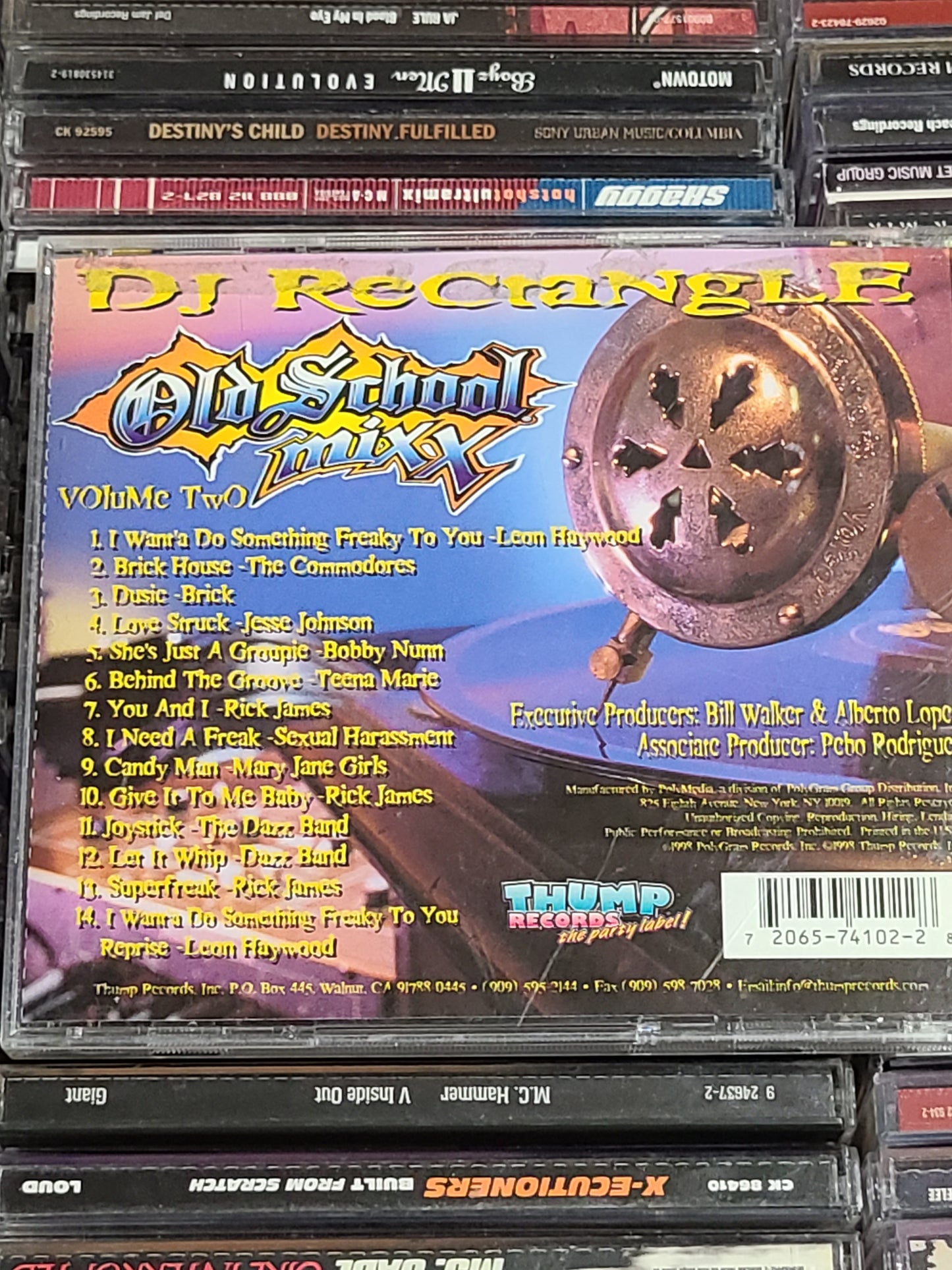 Old School Mixx Vol 2 CD DJ Rectangle Rick James Mary Jane Girls Leon Haywood