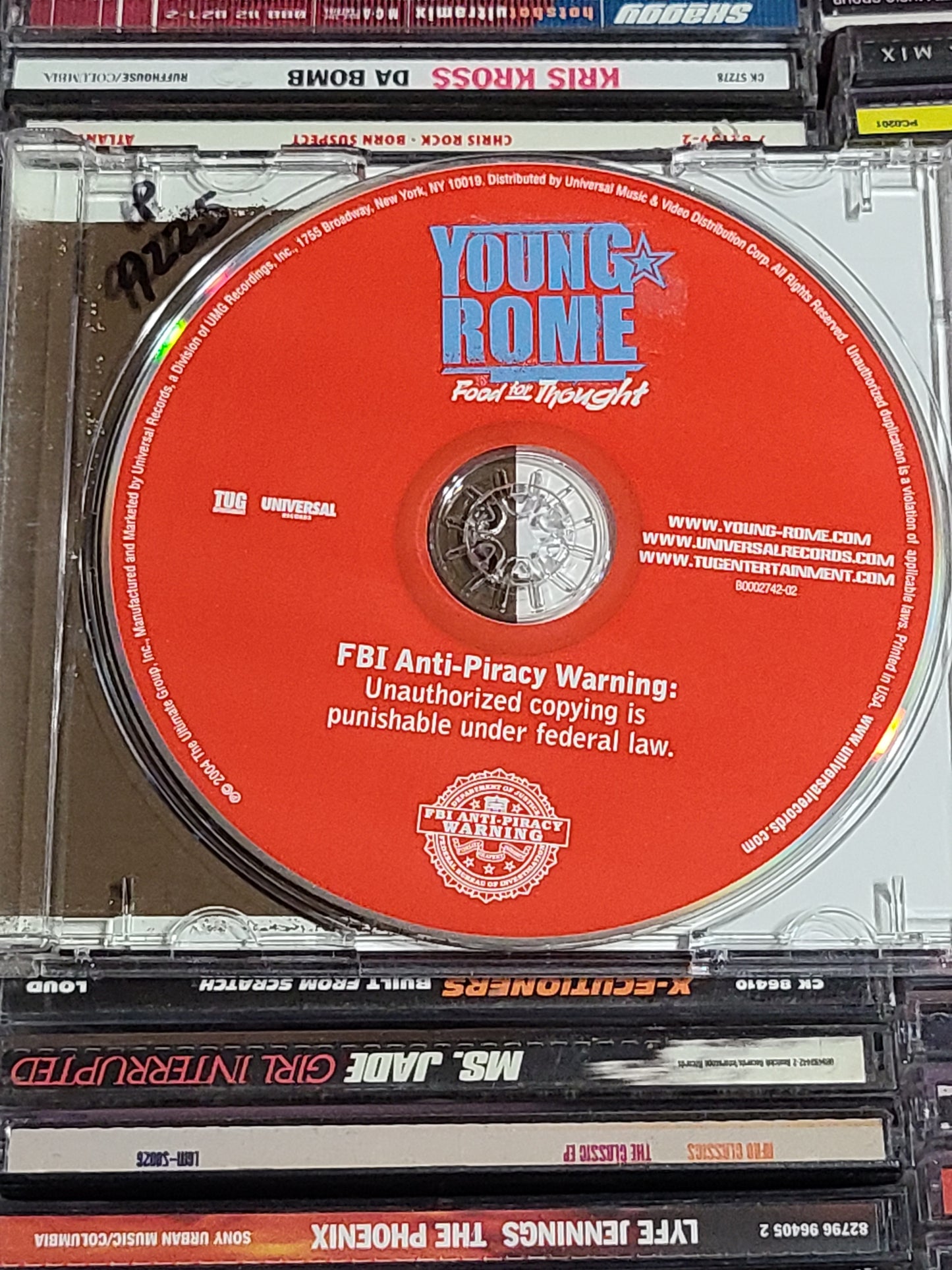 Young Rome – Food For Thought CD Guerilla Black Omarion Marques Houston