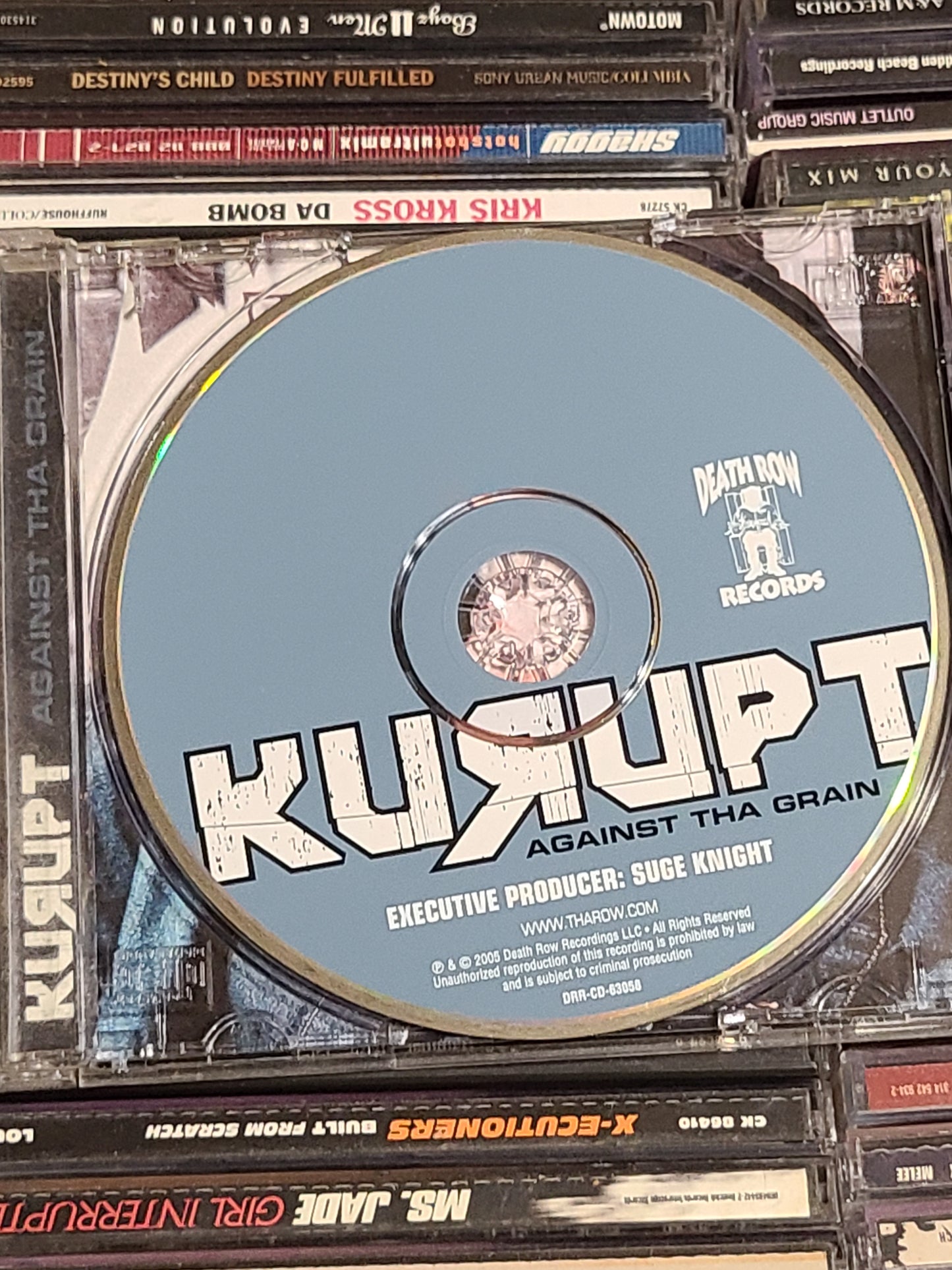 Kurupt Against tha Grain CD 2Pac M.O.P. Death Row Rare HTF OOP