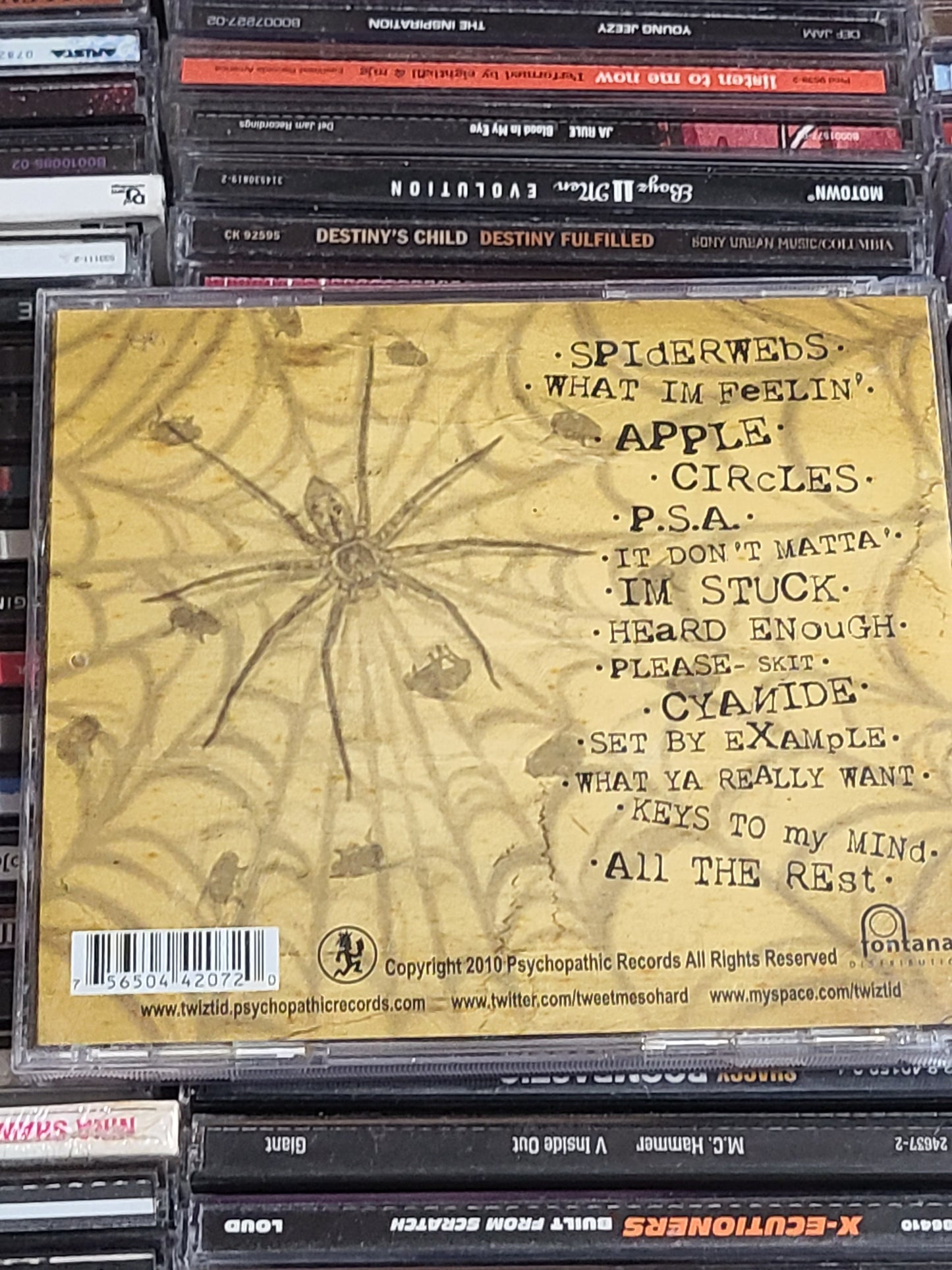 Twiztid Heartbroken and Homicidal CD + Pencil Psychopathic ICP Horrorcore