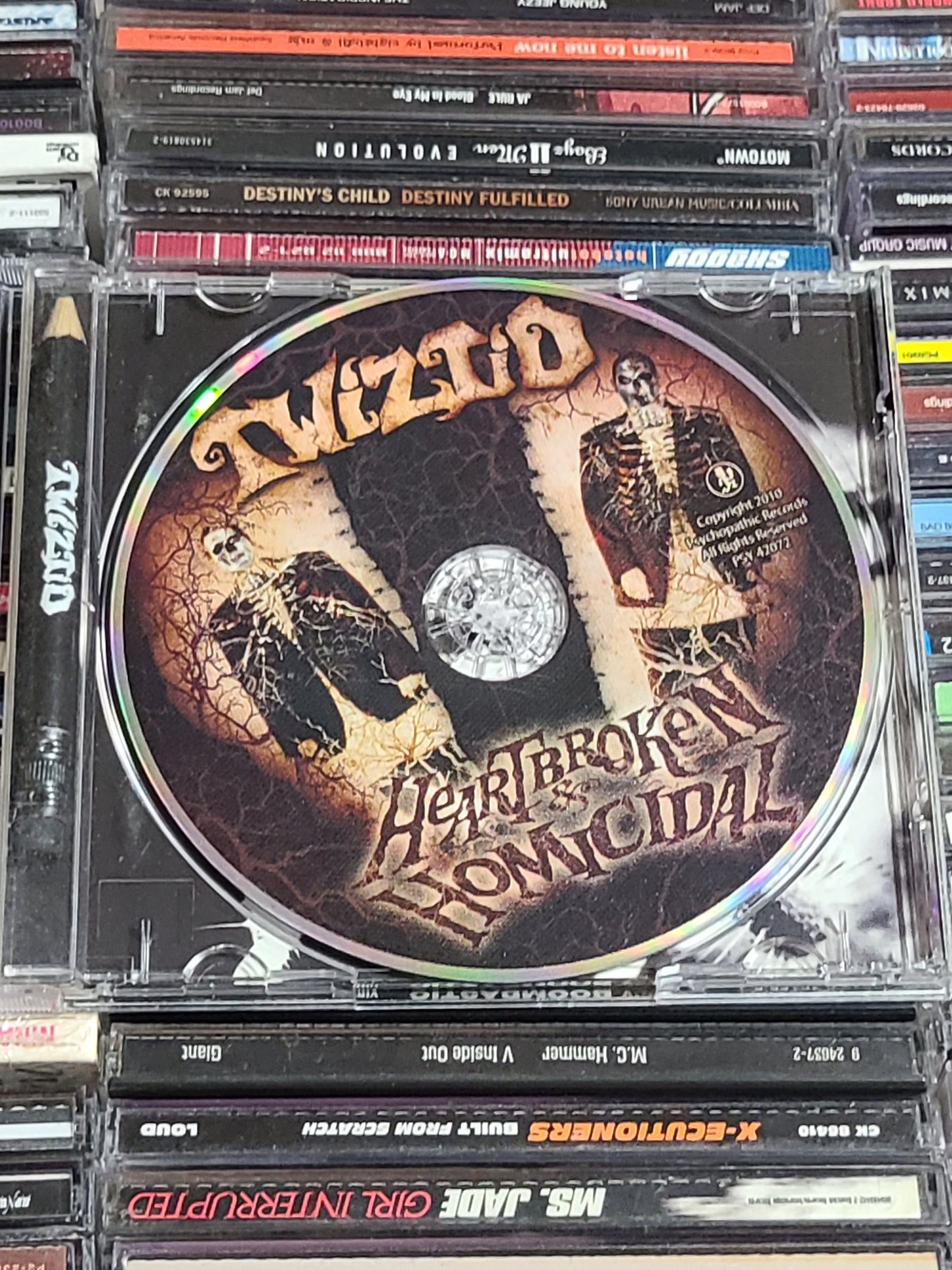 Twiztid Heartbroken and Homicidal CD + Pencil Psychopathic ICP Horrorcore