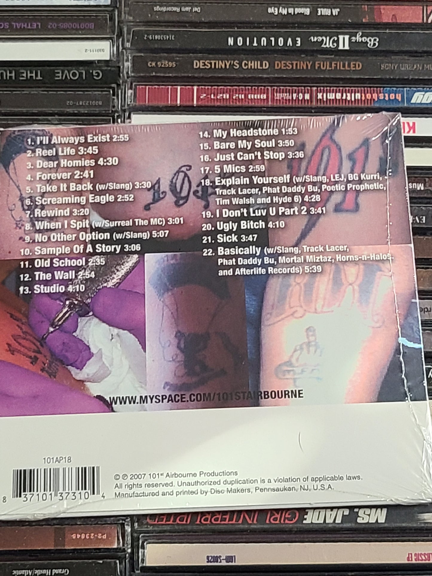 101st Airbourne Productions Reel Life CD MC AK Kane Phat Daddy