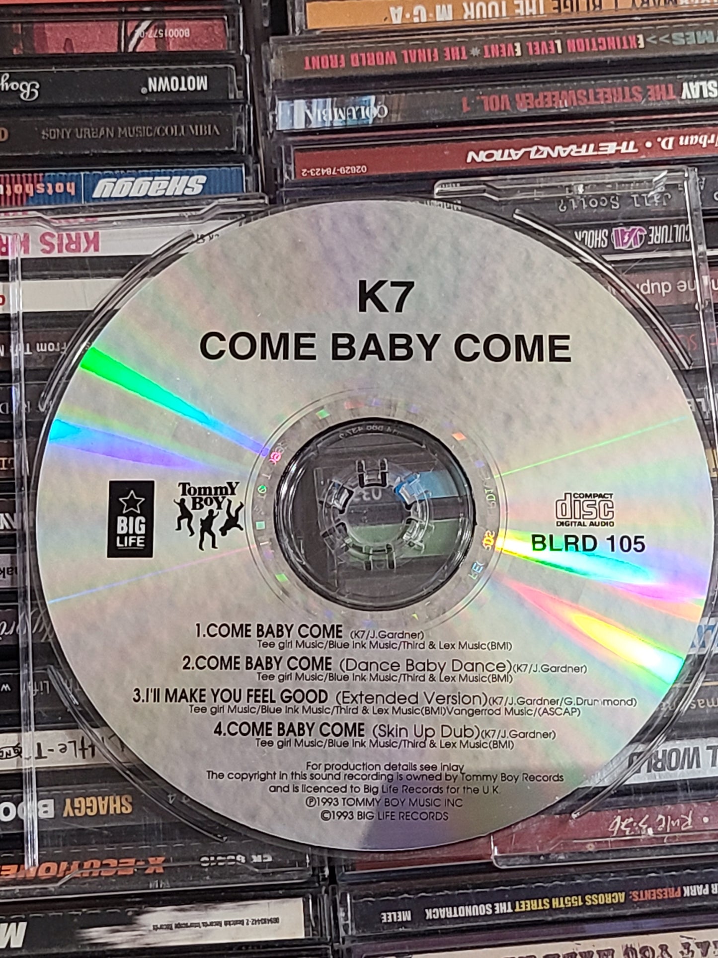 K7 Come Baby Come CD Single Import 4 Track