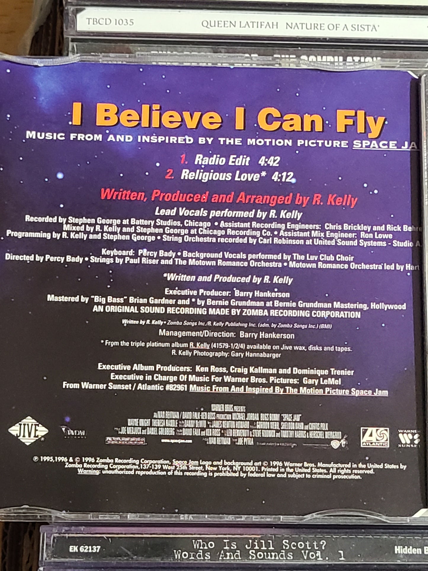 R Kelly I Believe I Can Fly Space Jam Single CD