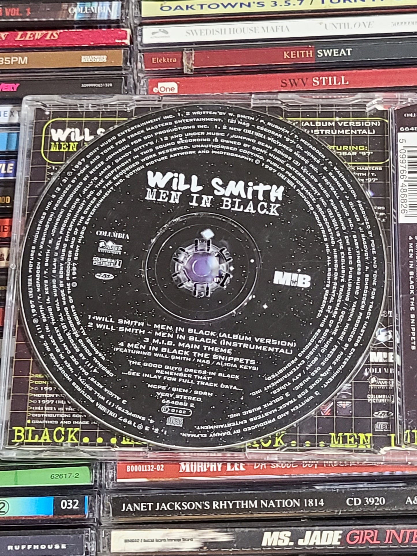 Will Smith – Men In Black CD Single Nas Alicia Keys Import Rare HTF OOP