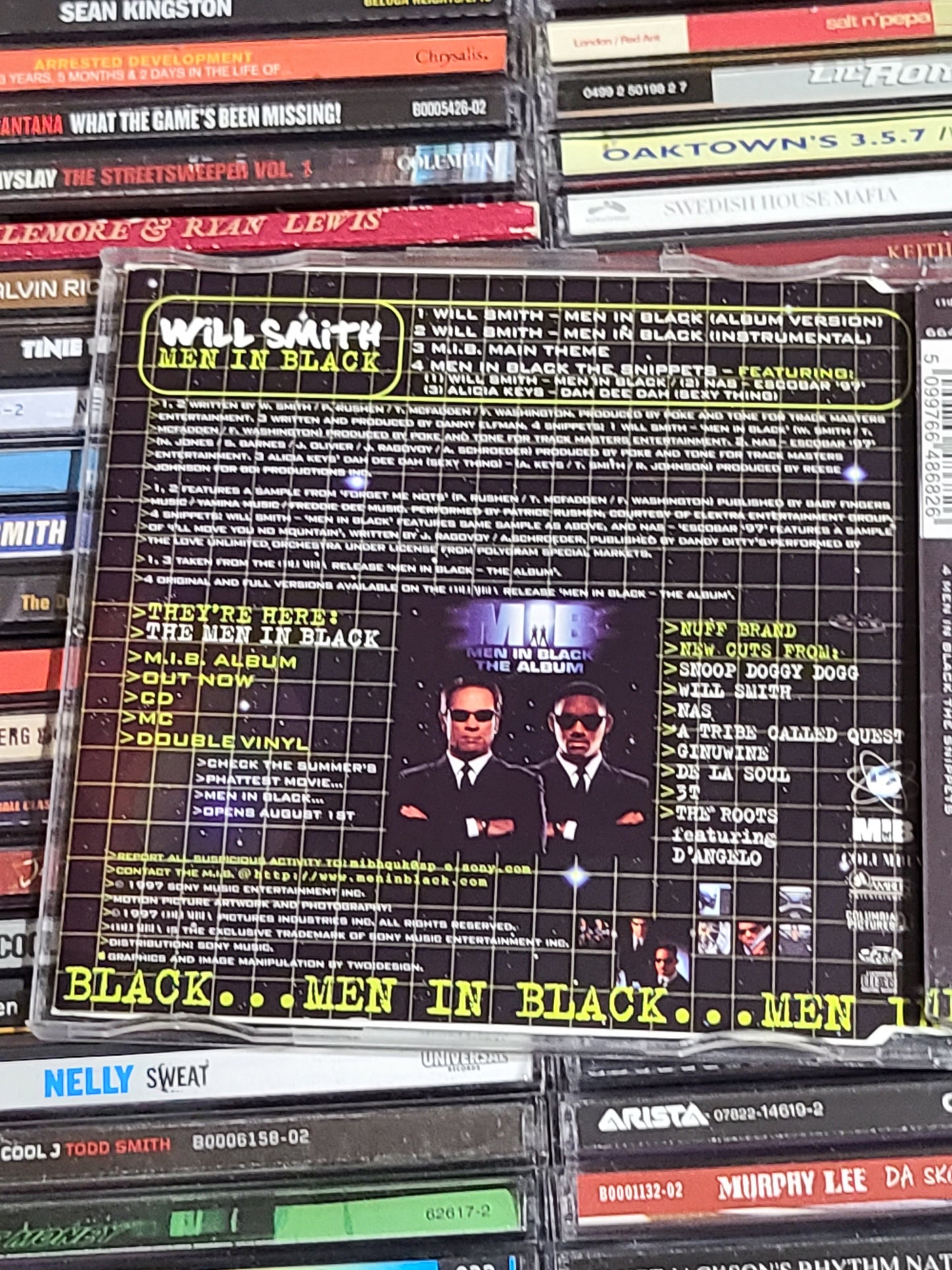 Will Smith – Men In Black CD Single Nas Alicia Keys Import Rare HTF OOP