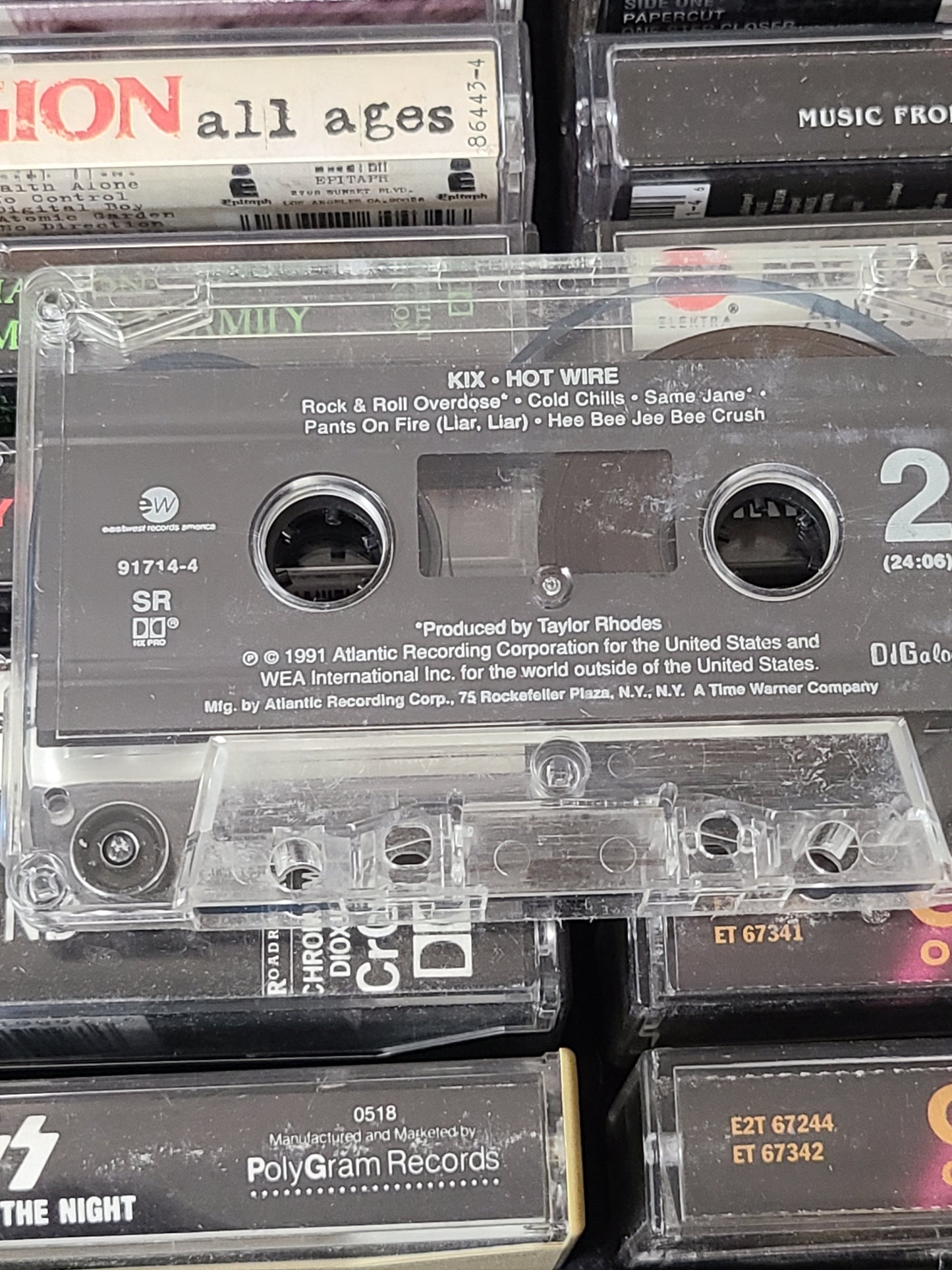 Kix Hot Wire Cassette Tape Metal