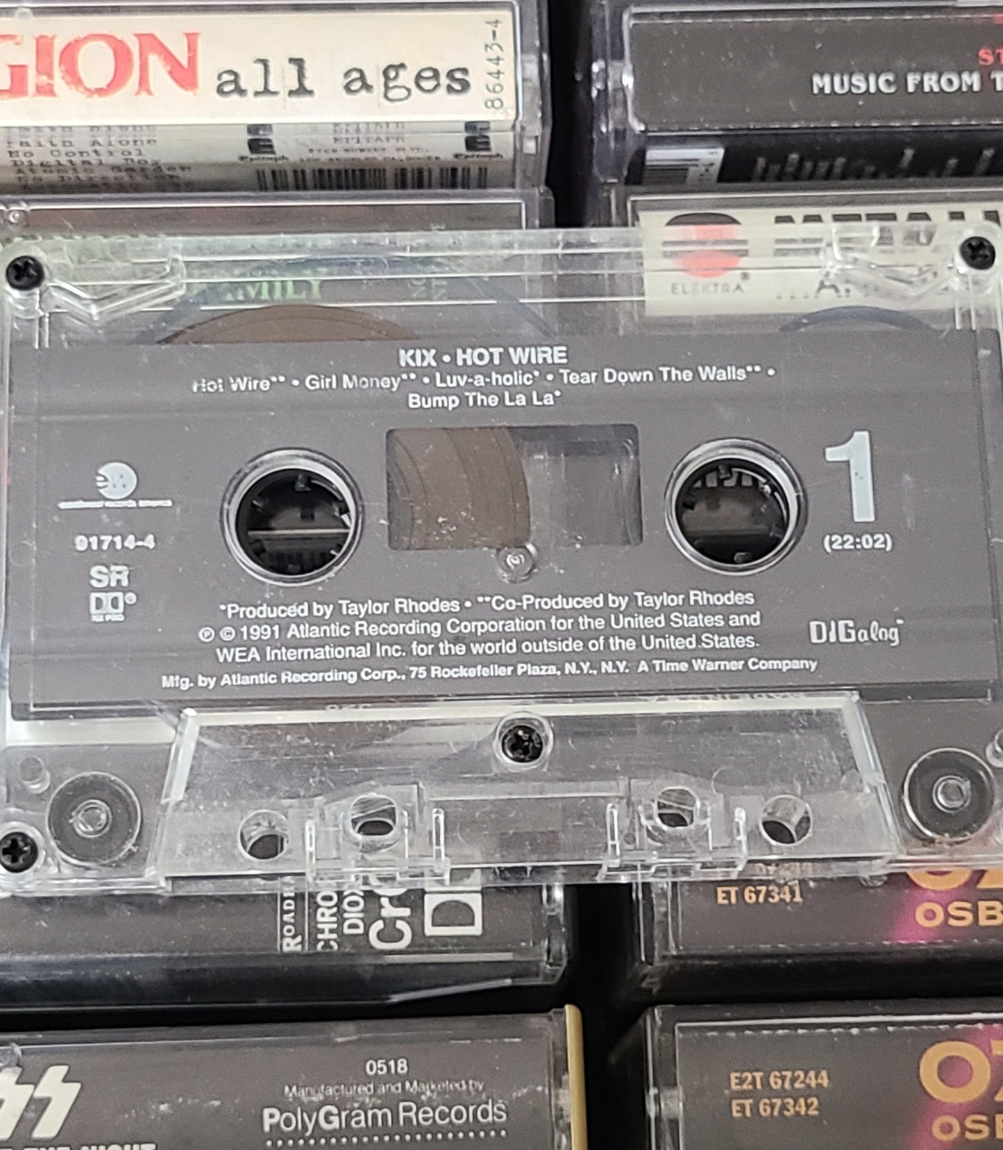 Kix Hot Wire Cassette Tape Metal