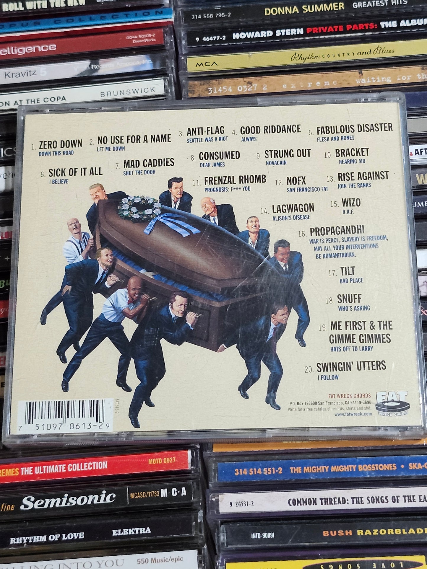 Fat Music Volume V Live Fat, Die Young Fat Wreck Chords CD