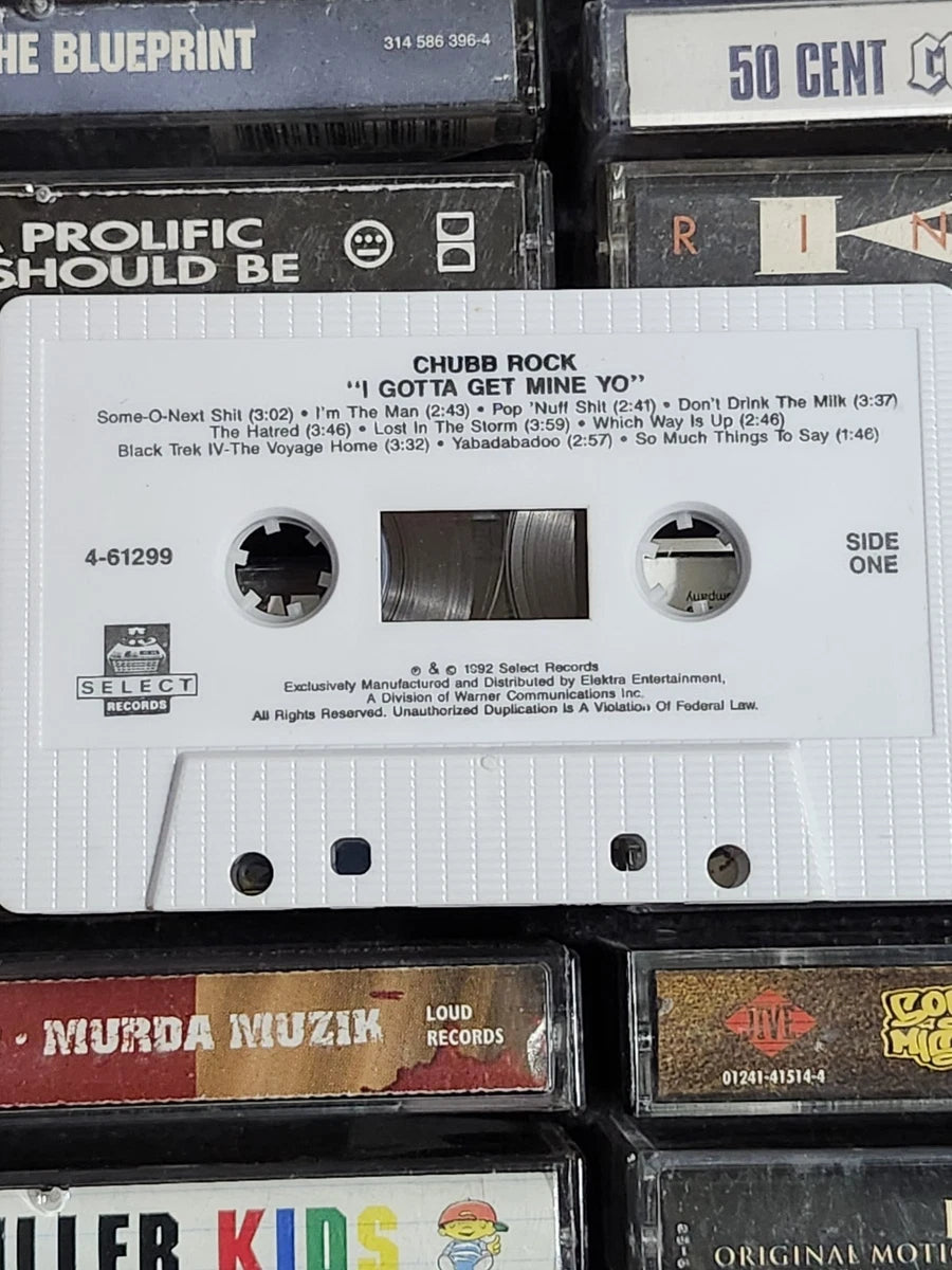 Chubb Rock I Gotta Get Mine Yo! Book of Rhymes Cassette