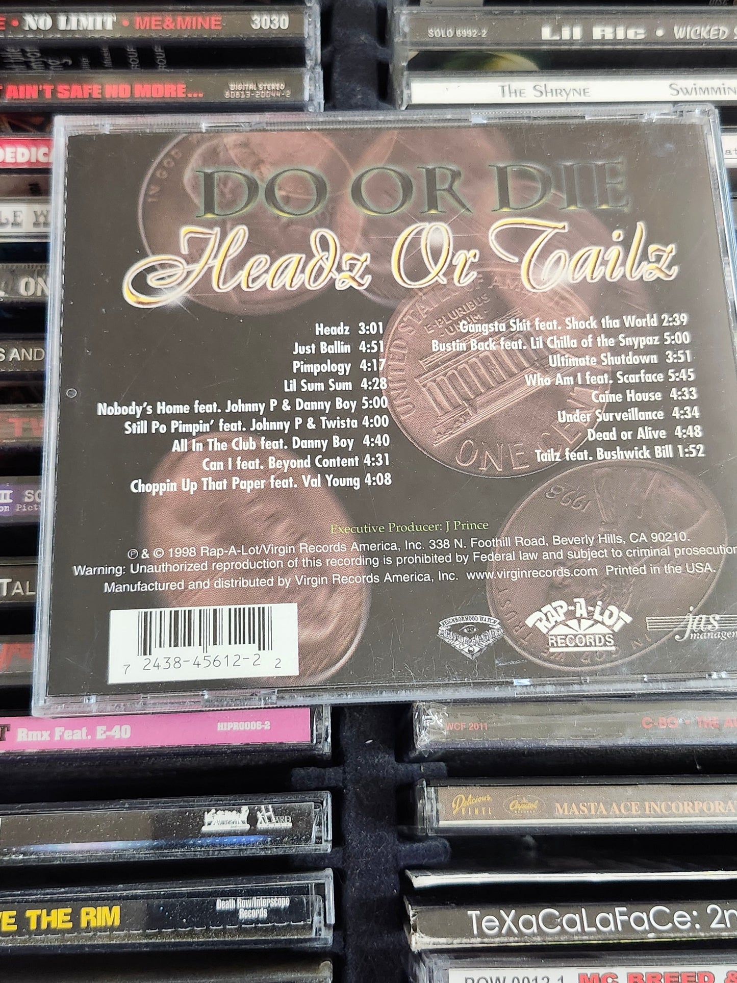 Do or Die Headz Or Tailz Rap Hip-hop CD