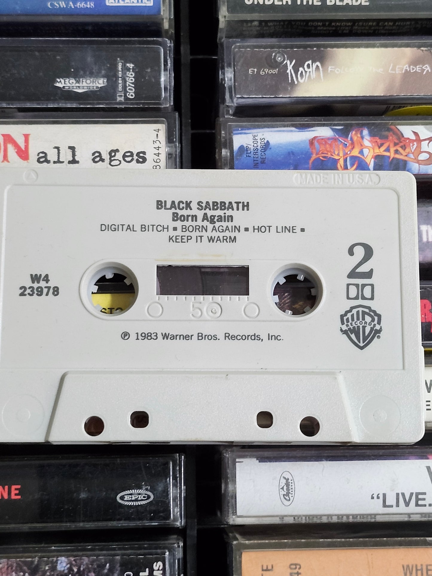 Black Sabbath Born Again Cassette Tape