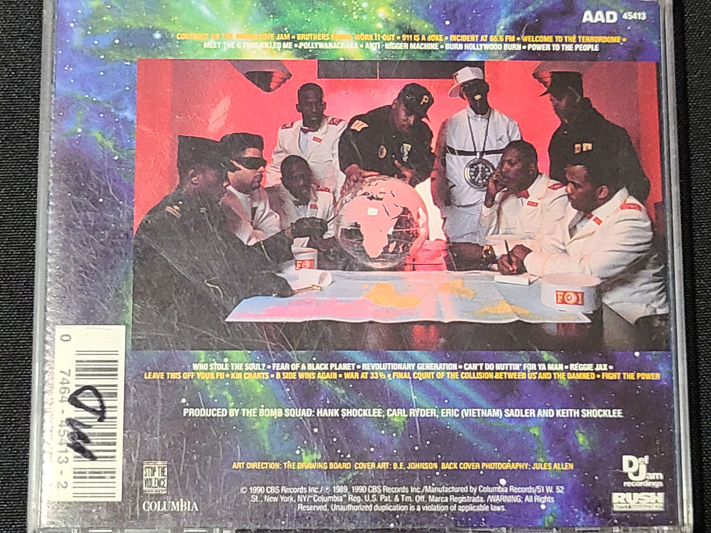 Public Enemy Fear Of A Black Planet CD